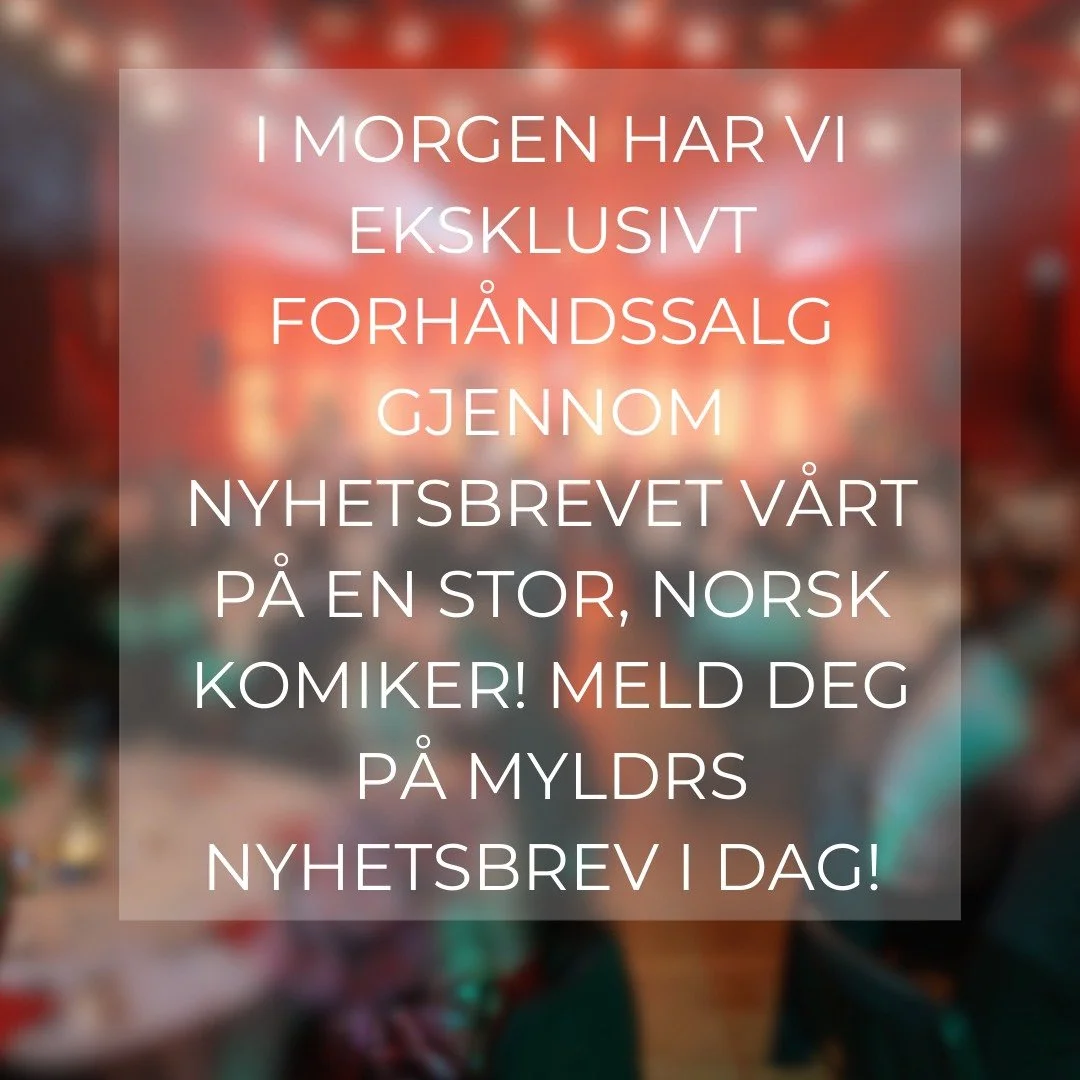 I morgen starter vi et eksklusivt forh&aring;ndssalg kun via nyhetsbrevet v&aring;rt. Vil du ha tilgang til forh&aring;ndssalget, meld deg p&aring; i dag!! 🤩😀 Fremover har vi flere forh&aring;ndssalg, slipp og konkurranser i nyhetsbrevet v&aring;rt