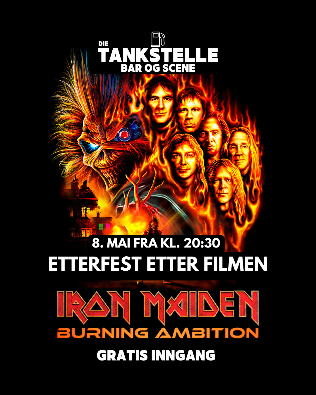 Etterfest Iron Maiden Burning Ambition i Molde | Die Tankstelle