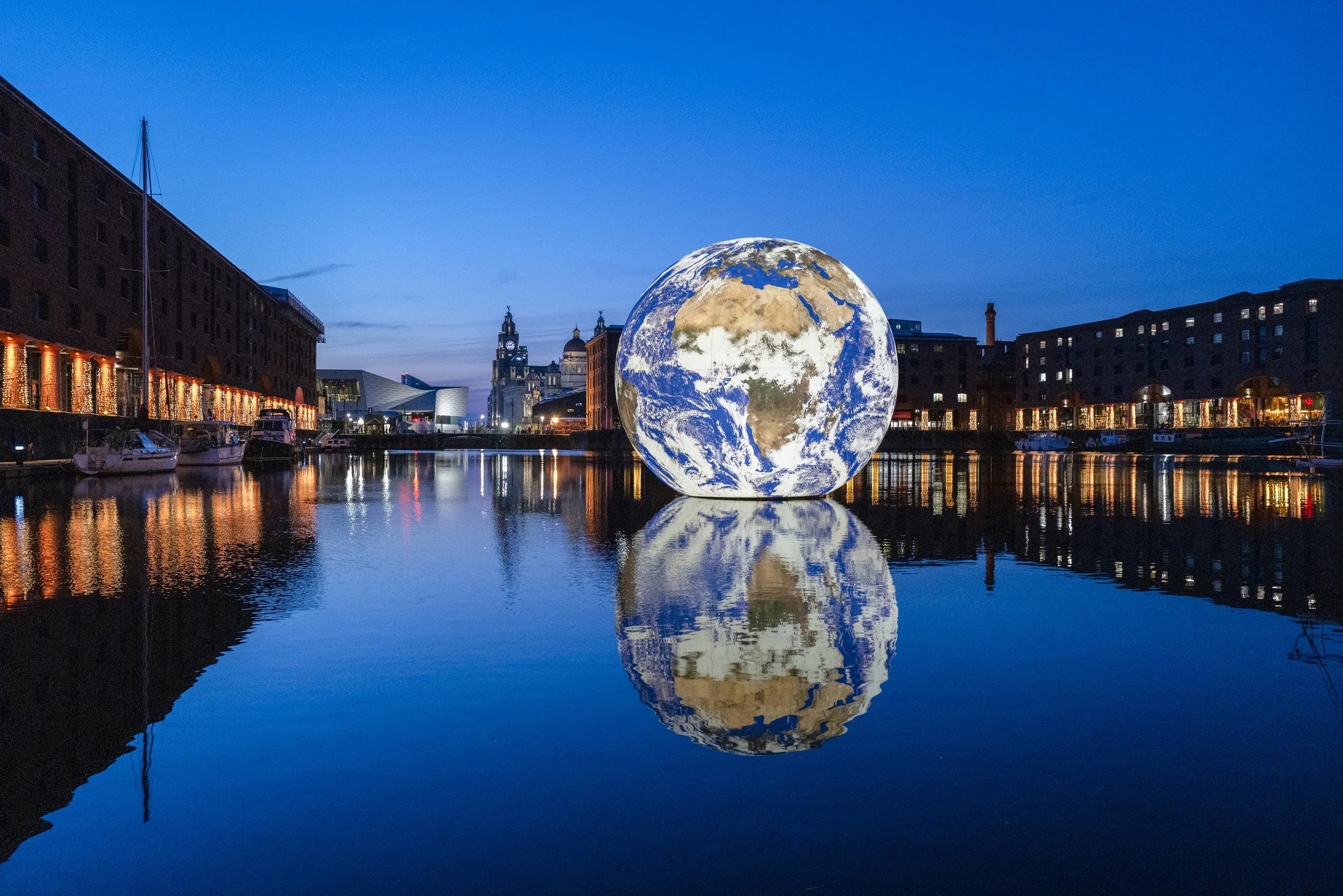 Luke Jerram at Royal Albert Dock, LIverpool