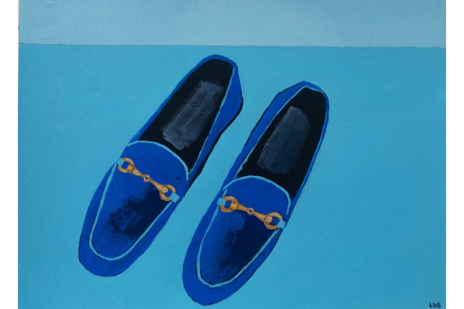 My blue velvet shoes