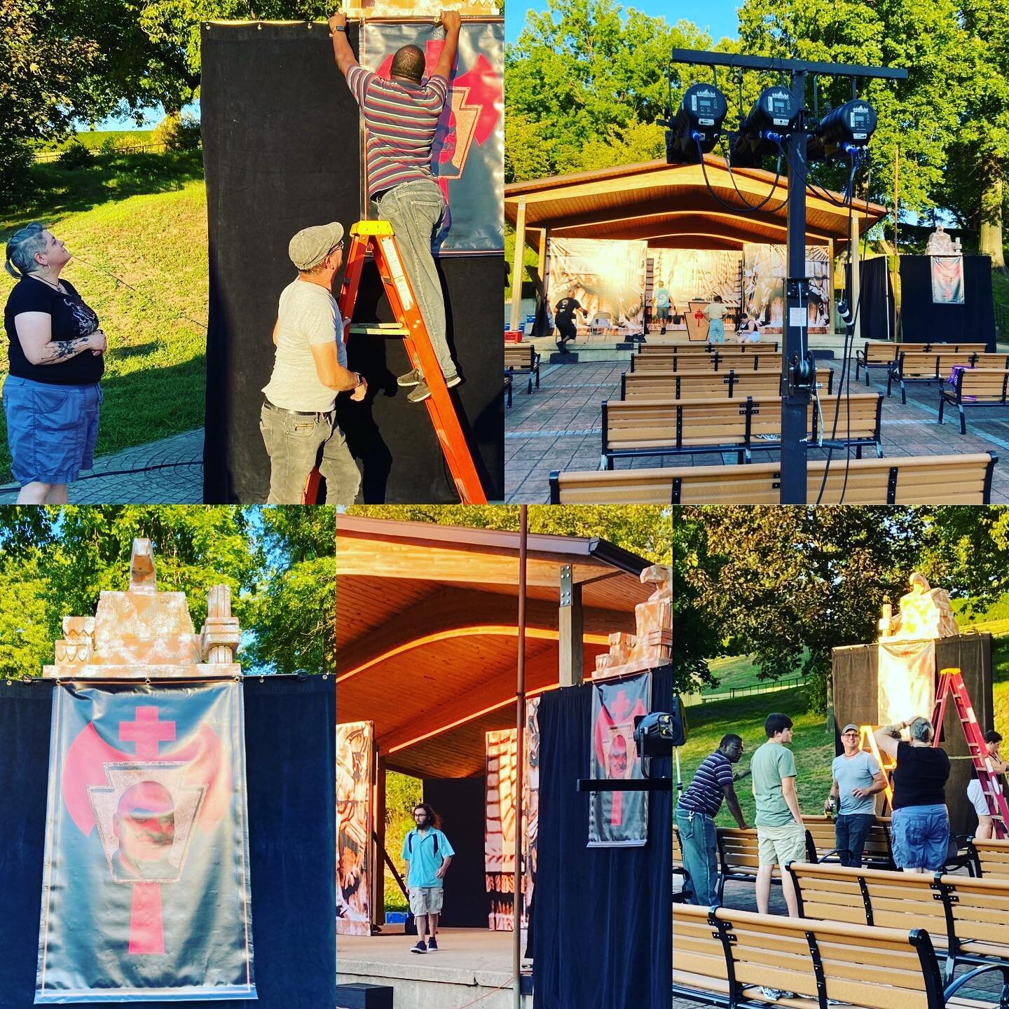 So proud of our friends involved with @narcissetheatrecompany &amp; their 2nd annual Free Italian Lake production. This year&rsquo;s imaginative outdoor drama is Sophocles&rsquo; ANTIGONE. 717 Arts has helped bring volunteers into the mix fir these s