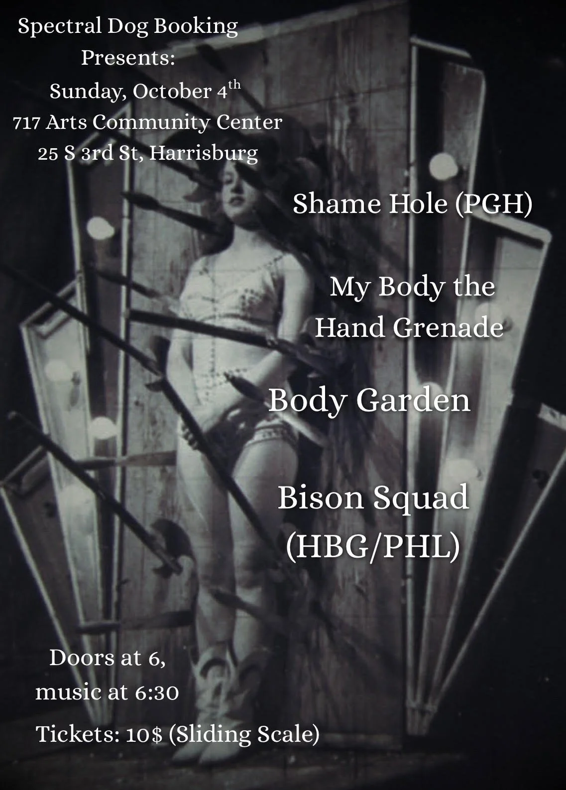 Shame Hole, My Body the Hand Grenade, Body Garden, Bison Squad