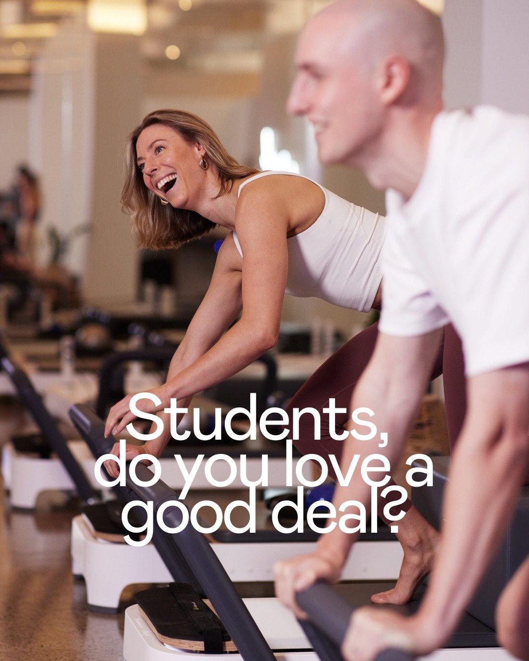 Student life is busy, your body still deserves some love 💙

🎓 20% off memberships and class packs for full time students!

Because sitting in lectures, studying late, and carrying your whole life in a tote bag is basically a sport. Pilates just mak