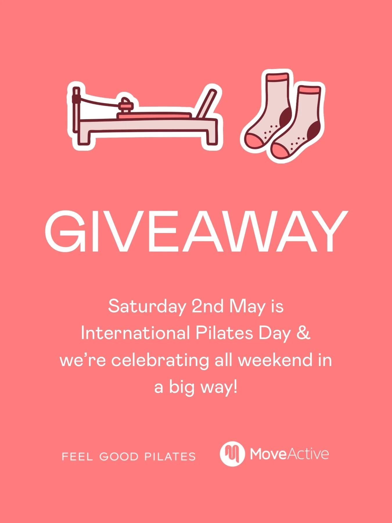 This Saturday is International Pilates Day and we&rsquo;re celebrating all weekend, because a day dedicated to the movement that brings us all together definitely deserves it! 🙌🏻 

We&rsquo;re partnering with @moveactive and running 2 exciting give