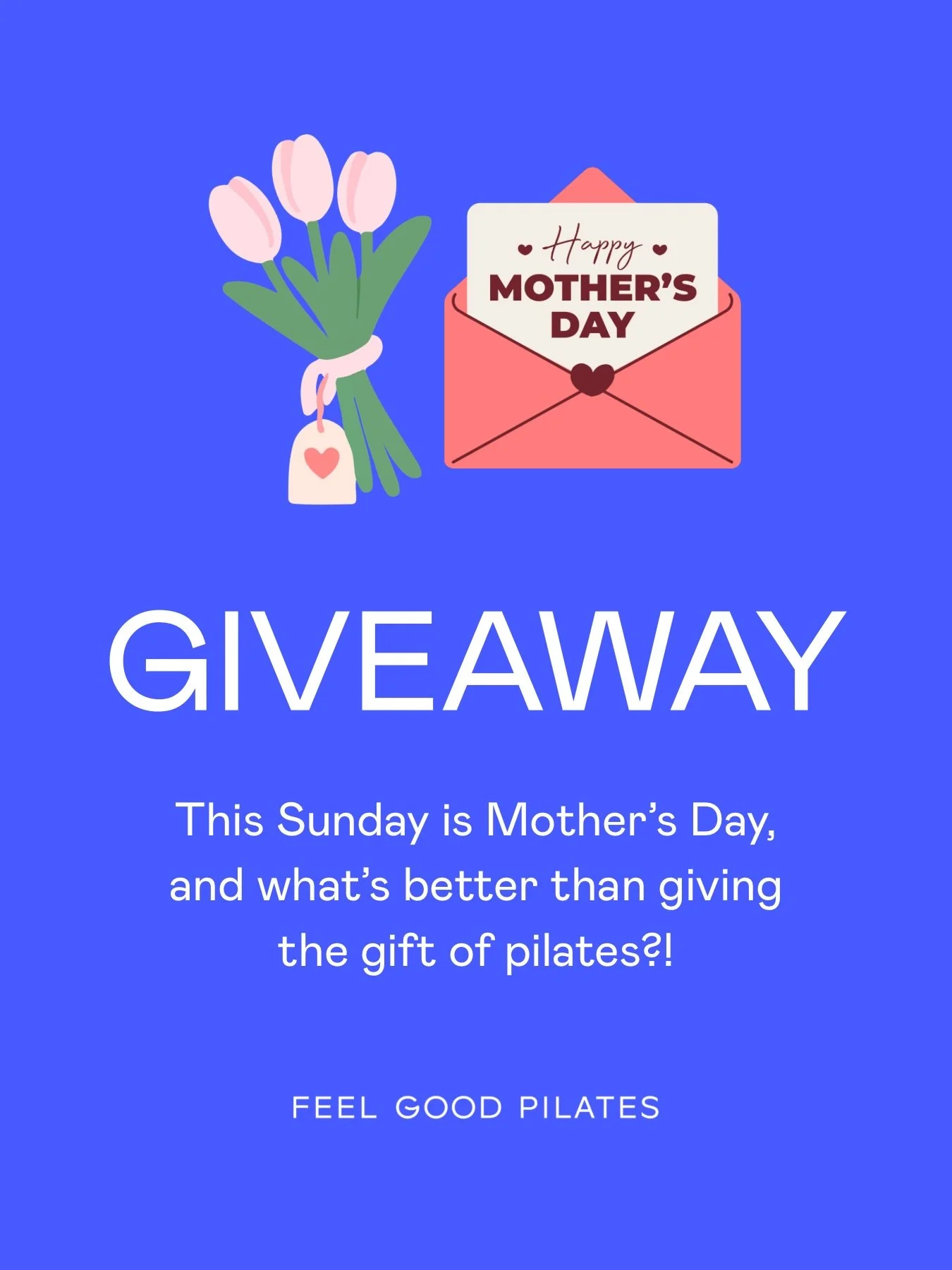 This Sunday is Mother&rsquo;s Day, and what&rsquo;s better than giving the gift of pilates?&hellip;

Except maybe a GIVEAWAY alongside giving the gift of pilates?! 🎉🙌🏻

The Prize:
1 Month of Unlimited FGP Classes for 1 lucky winner

How to Enter:
