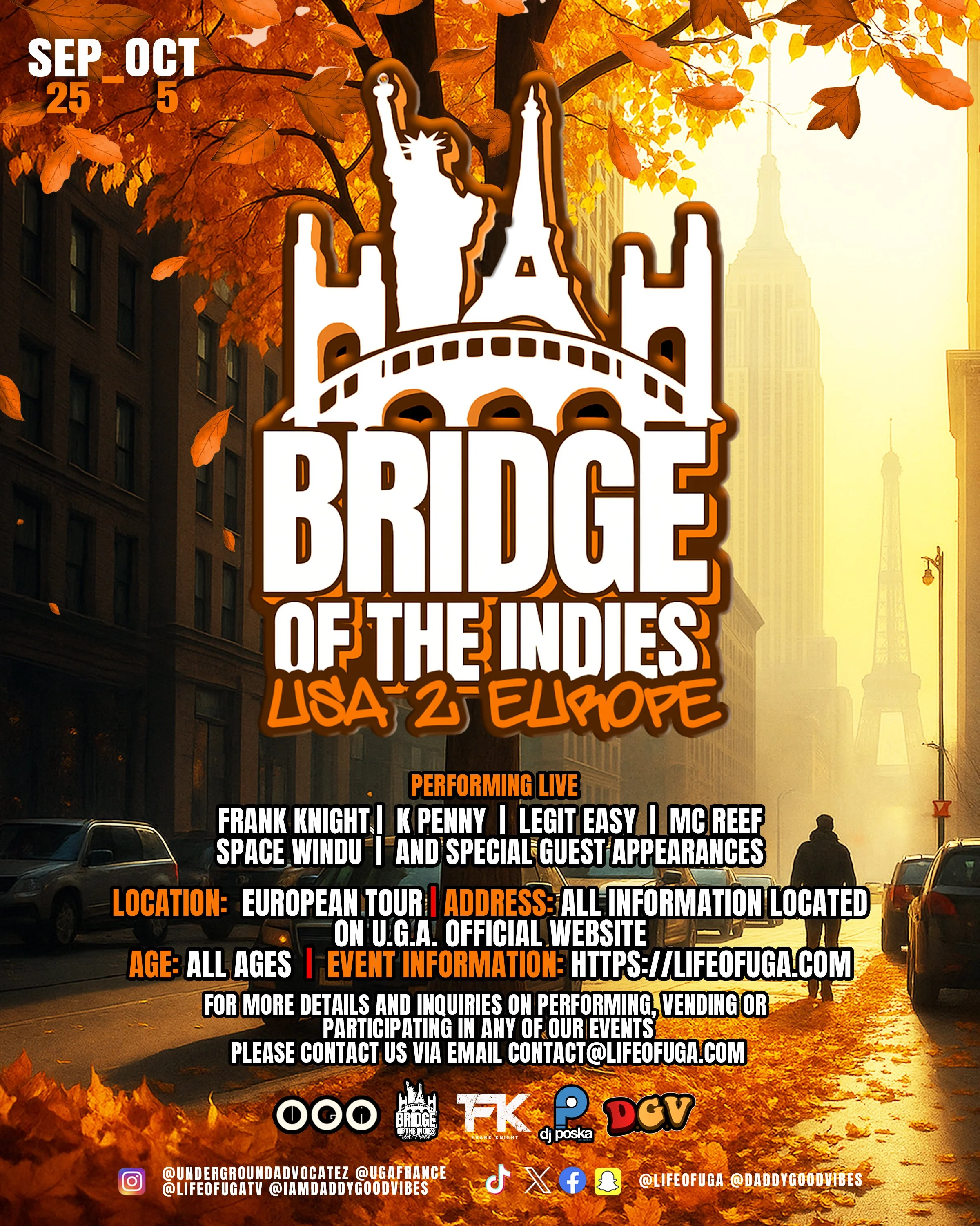 : Bridge of The Indies. [USA 2 Europe] Day 1