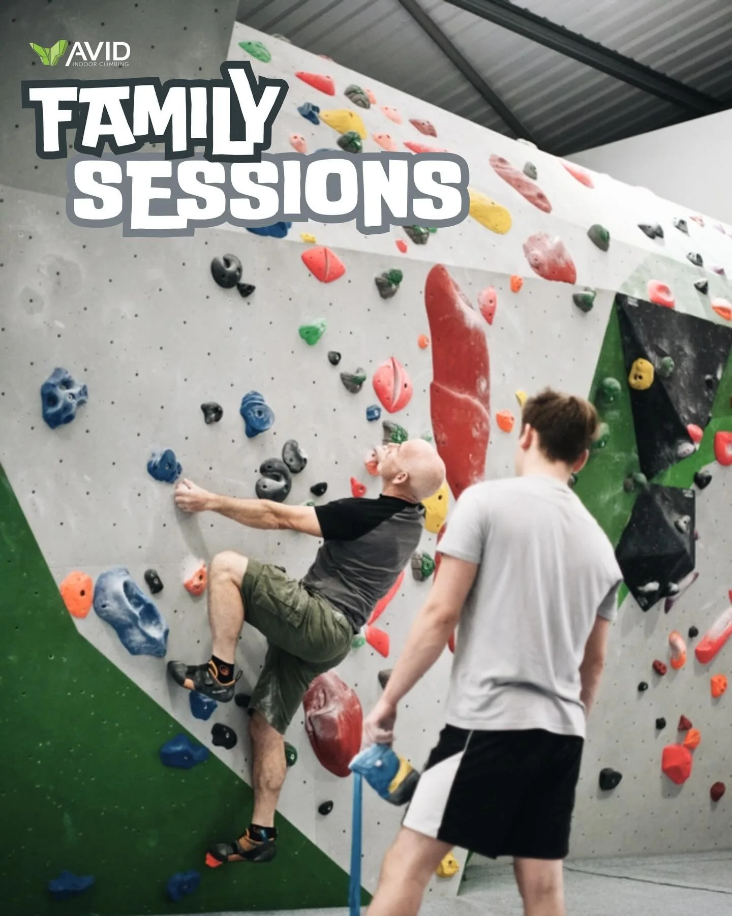 Looking for an exciting family adventure this half term? 

Our 1hr family climbing session is the perfect introduction to bouldering! Designed for beginners, this instructor- lead session covers everything you need to get started, including a safety 