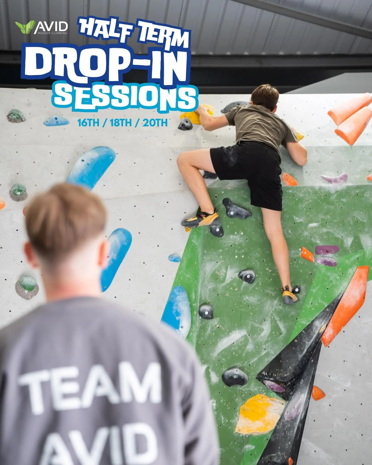 BOOK NOW 🙌
Our Half-Term Drop In sessions are a great opportunity for young climbers to explore the centre without parental supervision! 🤩
⁠
These supervised sessions are run by our Avid team and are suitable for ages 7-14 (Year 3 and above).
💰At 