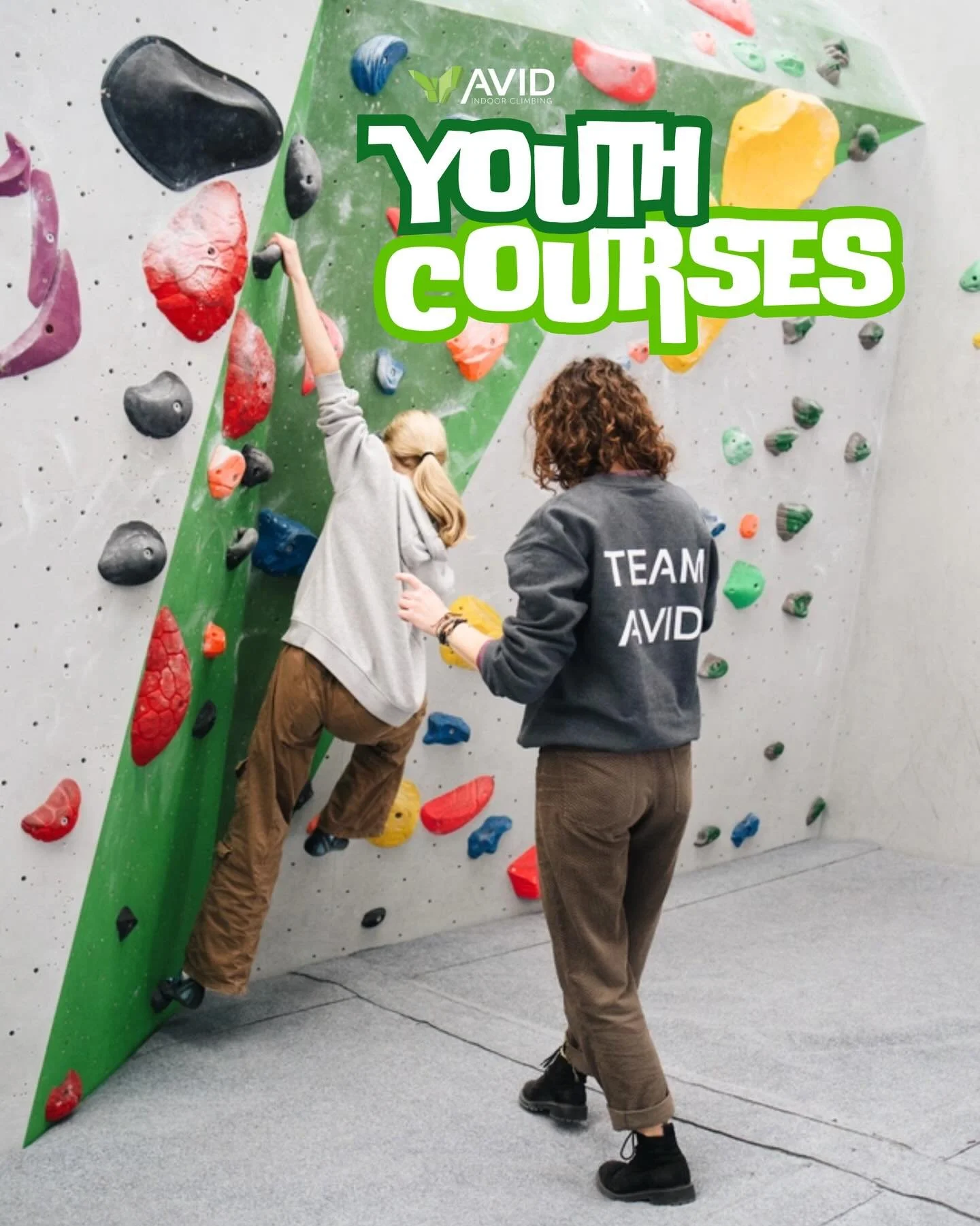 🧗TERM TIME YOUTH COURSES 🧗

🔗 - Booking link in Bio! 

Kickstart their climbing journey OR take it to new heights, our courses are where young climbers  thrive!

Whether they&rsquo;re a beginner looking to get into climbing, or experts aiming to i