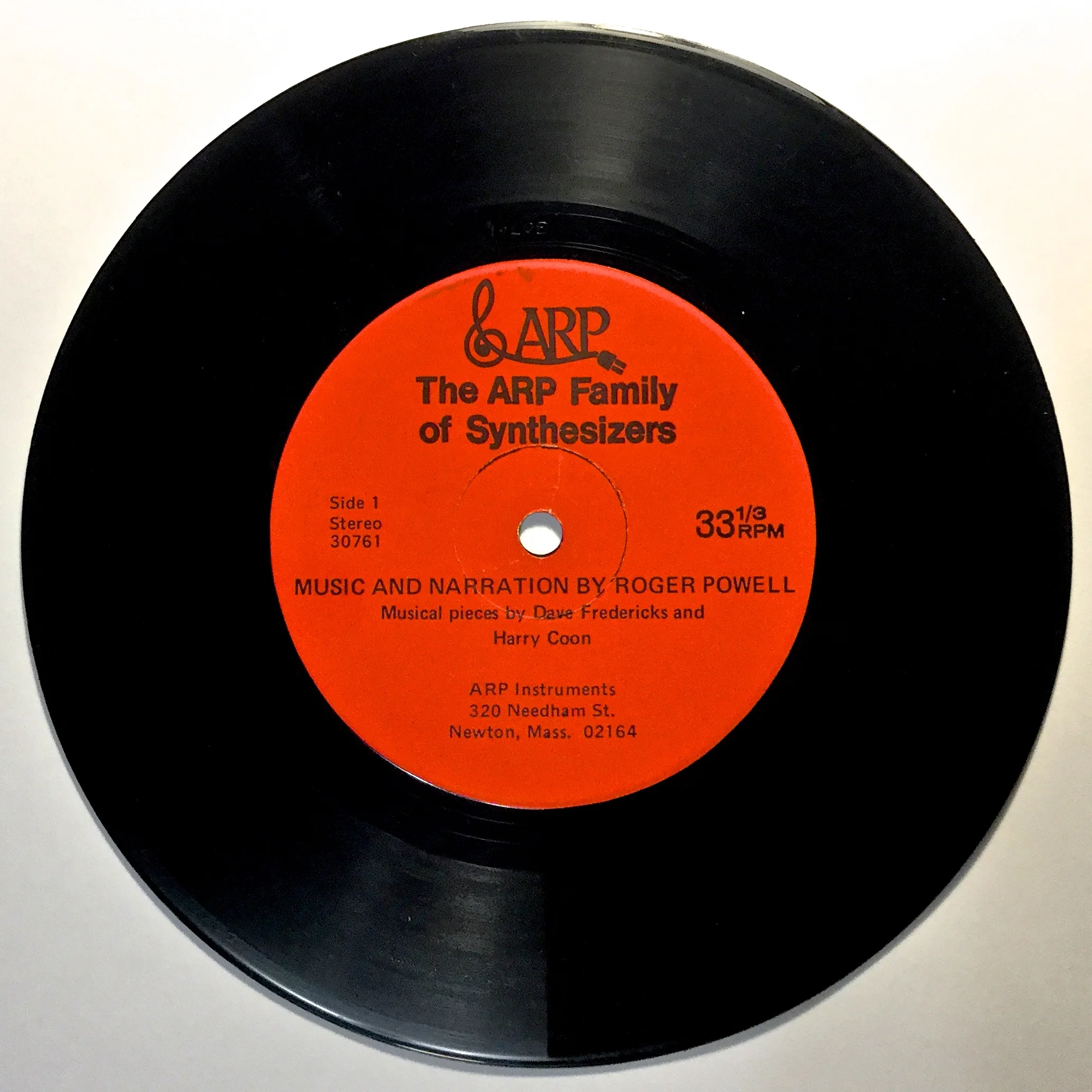 The ARP Family of Synthesizers Vinyl Demo Record