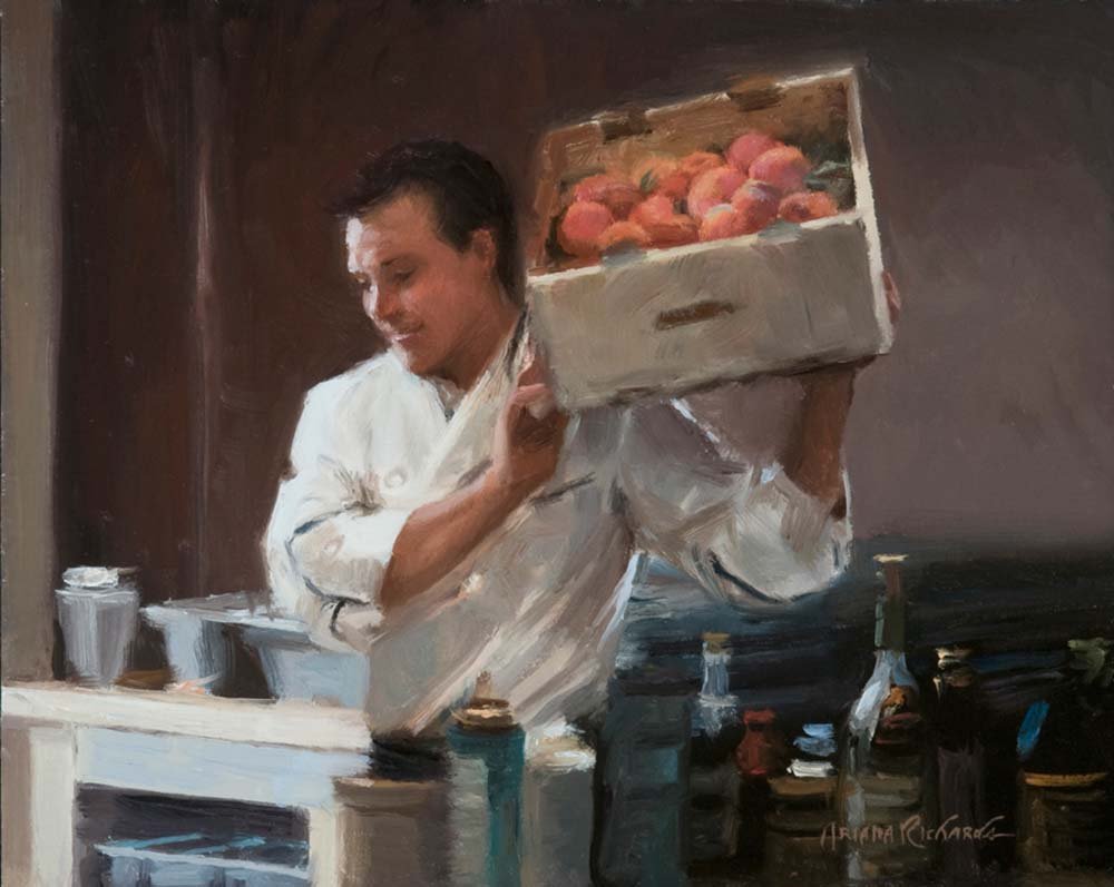 Wine Country Chef | Oil | © Ariana Richards