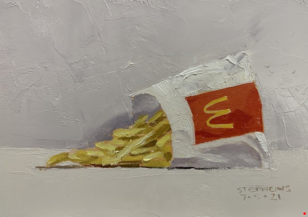 Small Fries 7/5 | Oil ‐ Hardboard | 5 x 7 in. | © Craig Stephens