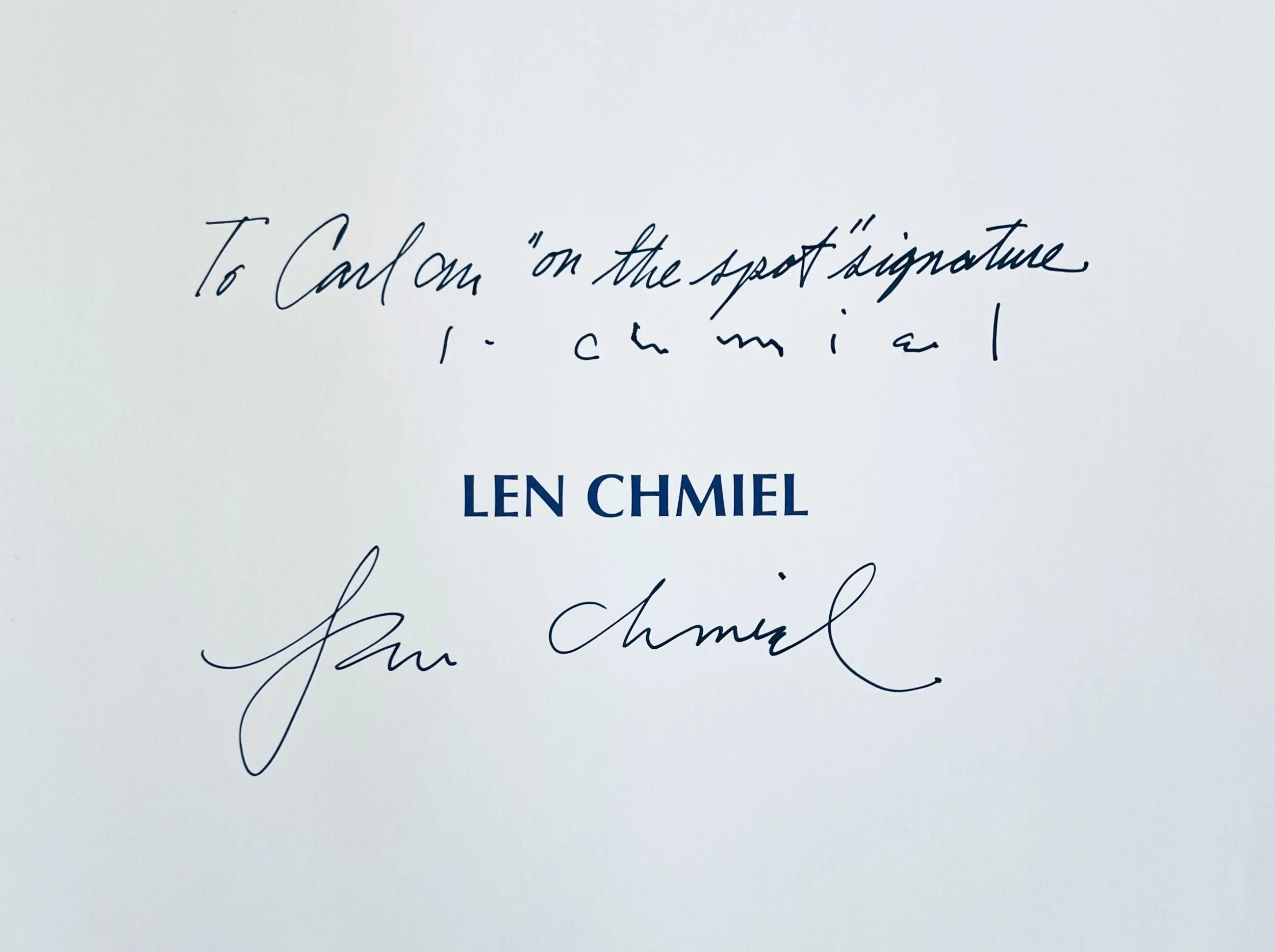Signed - Len Chmiel - An Authentic Nature