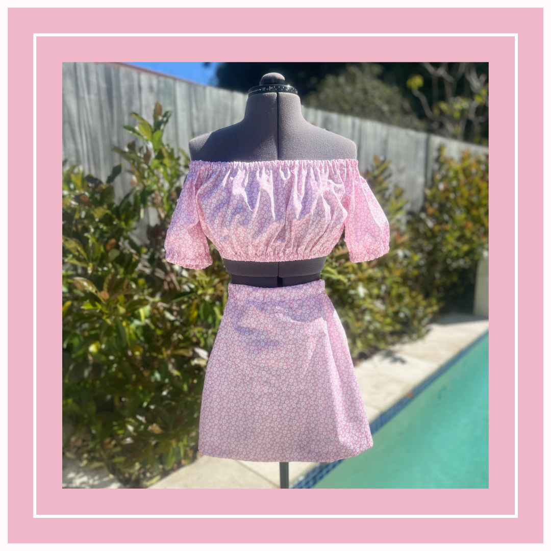 Make this in one day - Kids off shoulder top and skirt