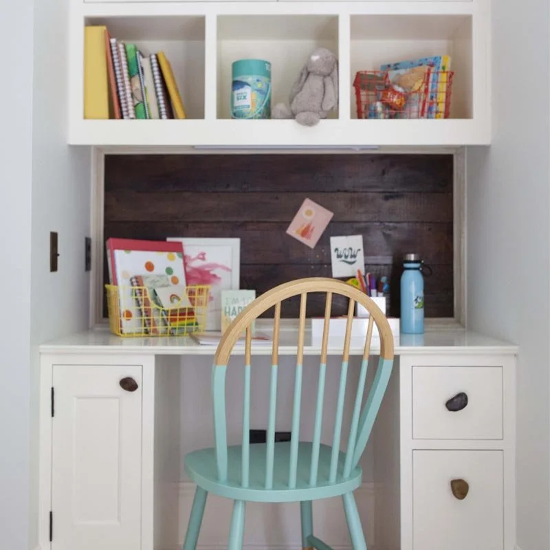 I found this chair at Goodwill for $5.00. Colorblocked with Miller Paint. Loved how it turned out
