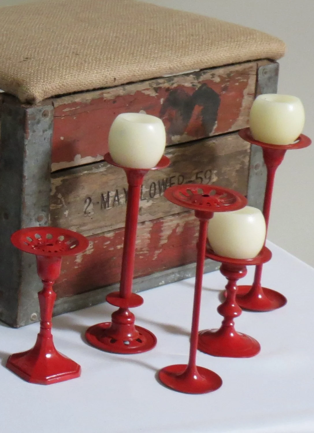 Sink Drain Candlesticks.JPG