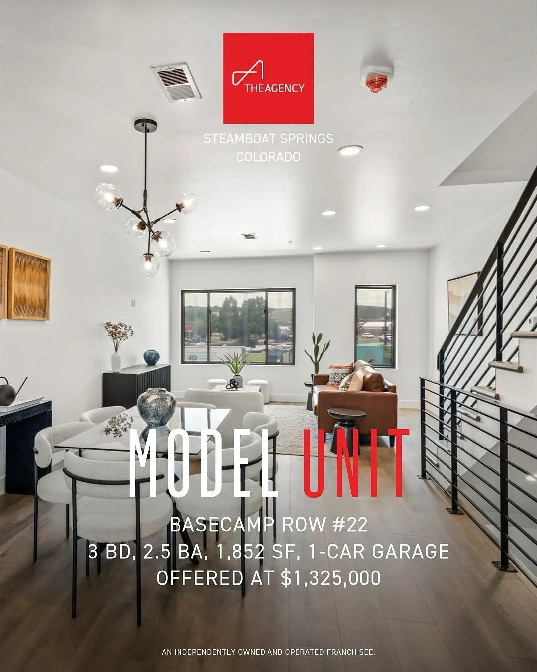 Our @basecamprow model unit is ready to tour! ✅ Rooftop deck ✅ 3 Bedrooms + Office ✅ 1-Car Garage&hellip; what more can you ask for?! 📲 @justintheboat to schedule a showing. #steamboatbasecamp #steamboatsprings #steamboatrealestate