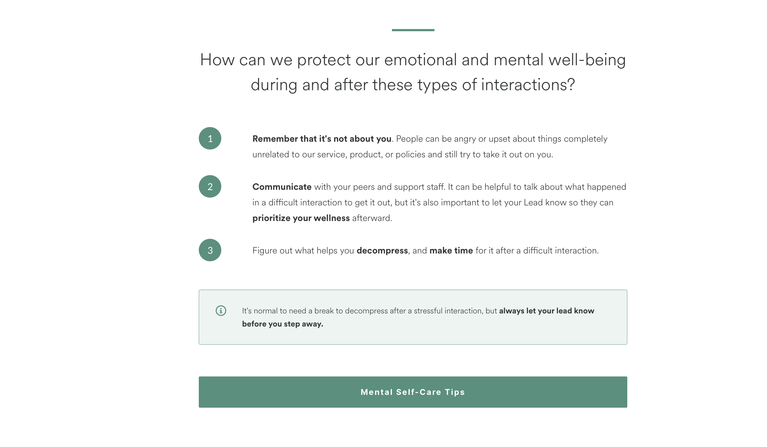 How to handle difficult interactions