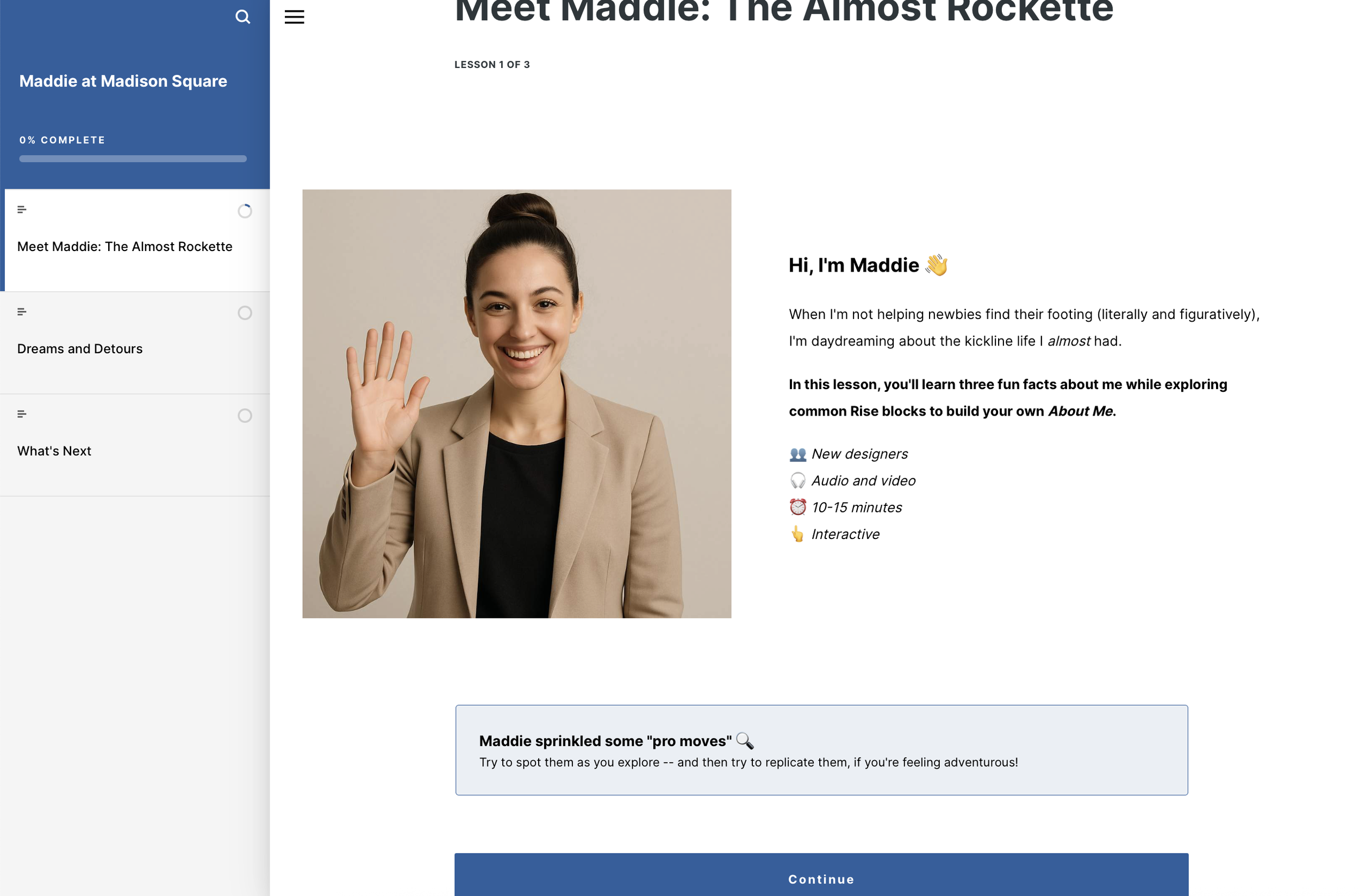 Meet Maddie + course intro