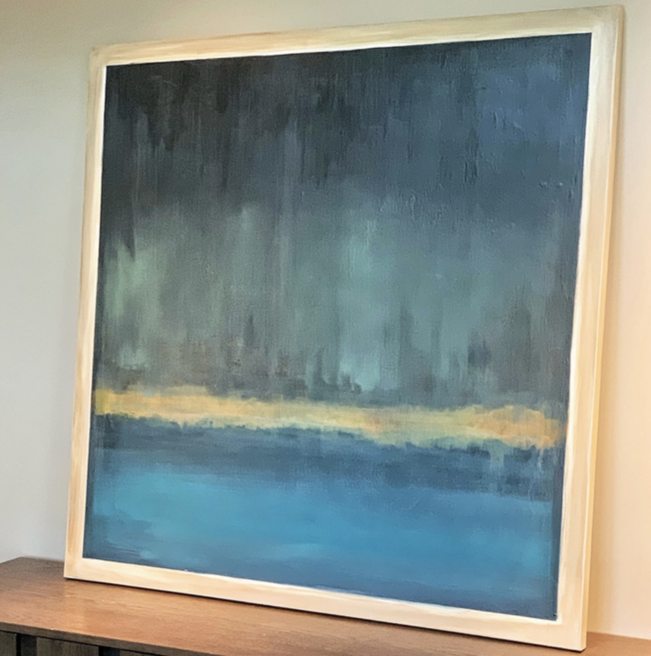 4 x 4 ft: acrylic and oil on canvas