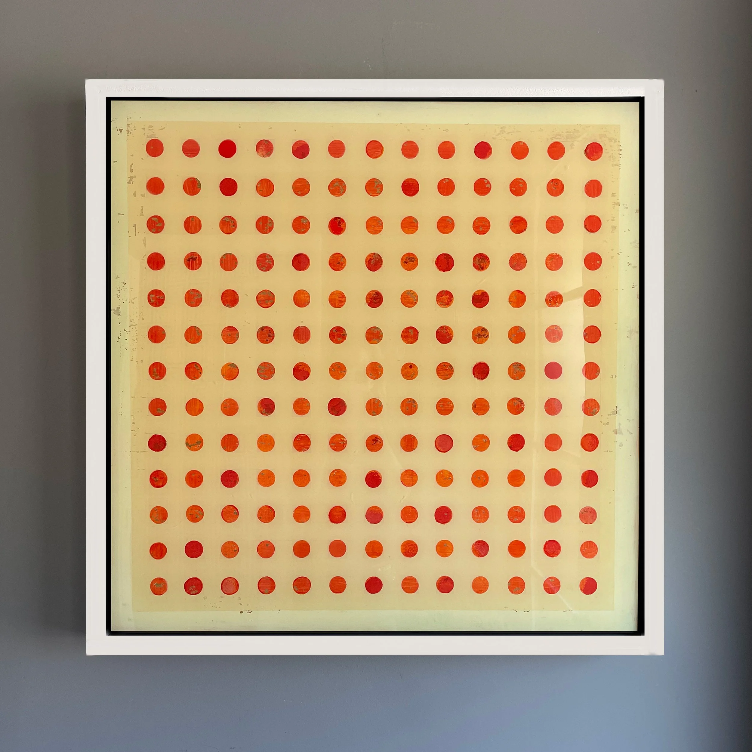 2.5 x 2.5 ft acrylic and ink on wood - resin coating