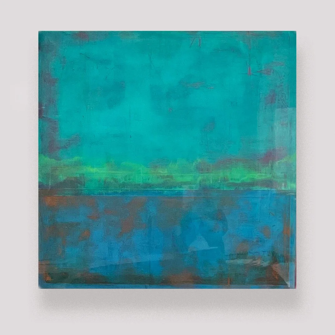 3 x 3 ft acrylic, ink on wood - resin coating