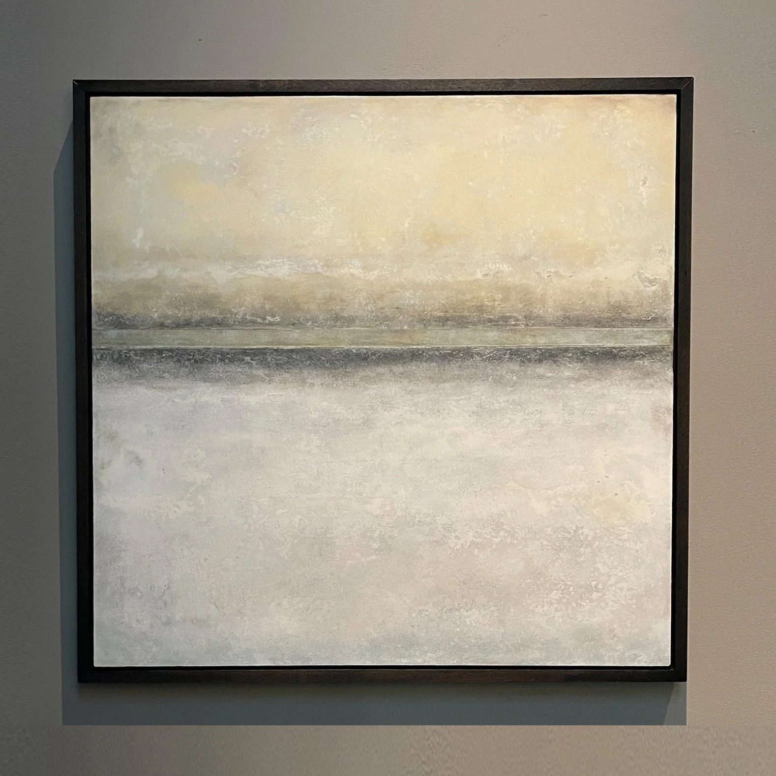 3 x 3 ft acrylic, oil, charcoal, and ink on wood