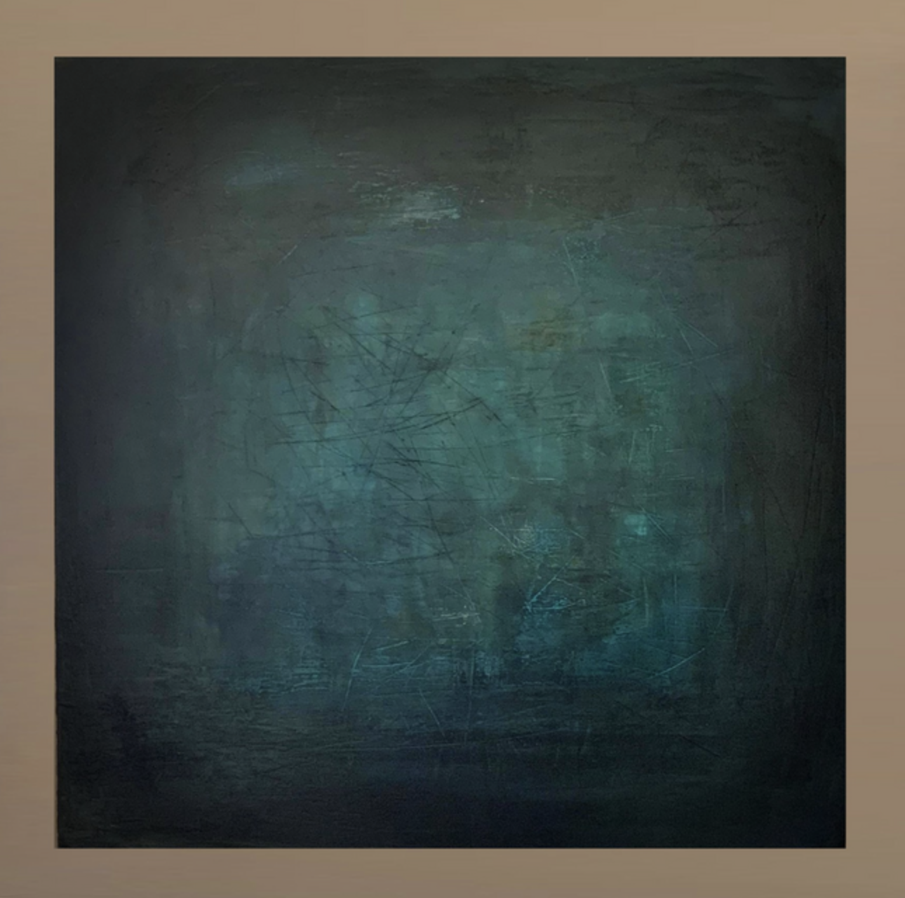 3 x 3 ft: acrylic and oil on wood