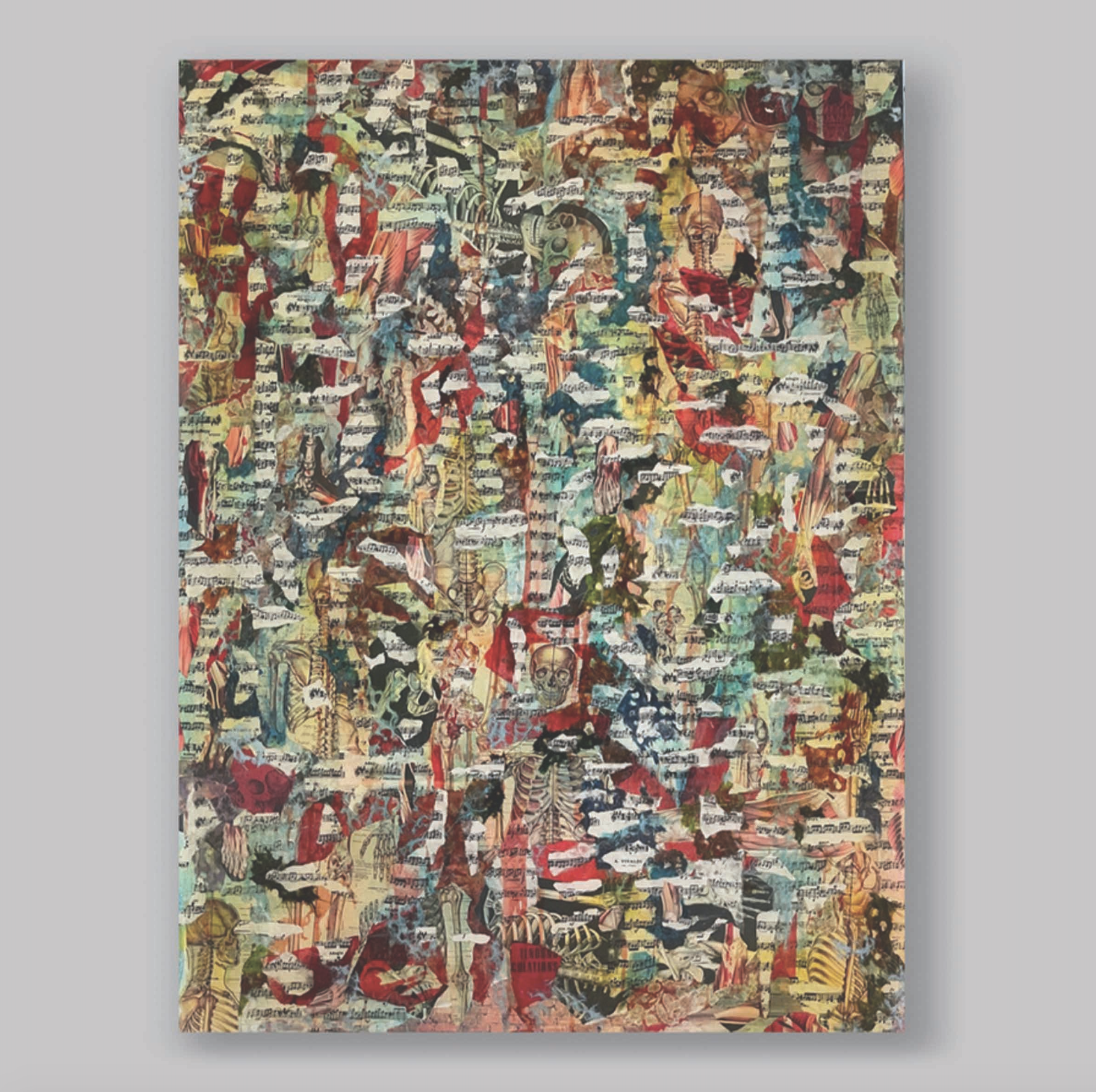 4 x 3 ft mixed media on wood - resin coating