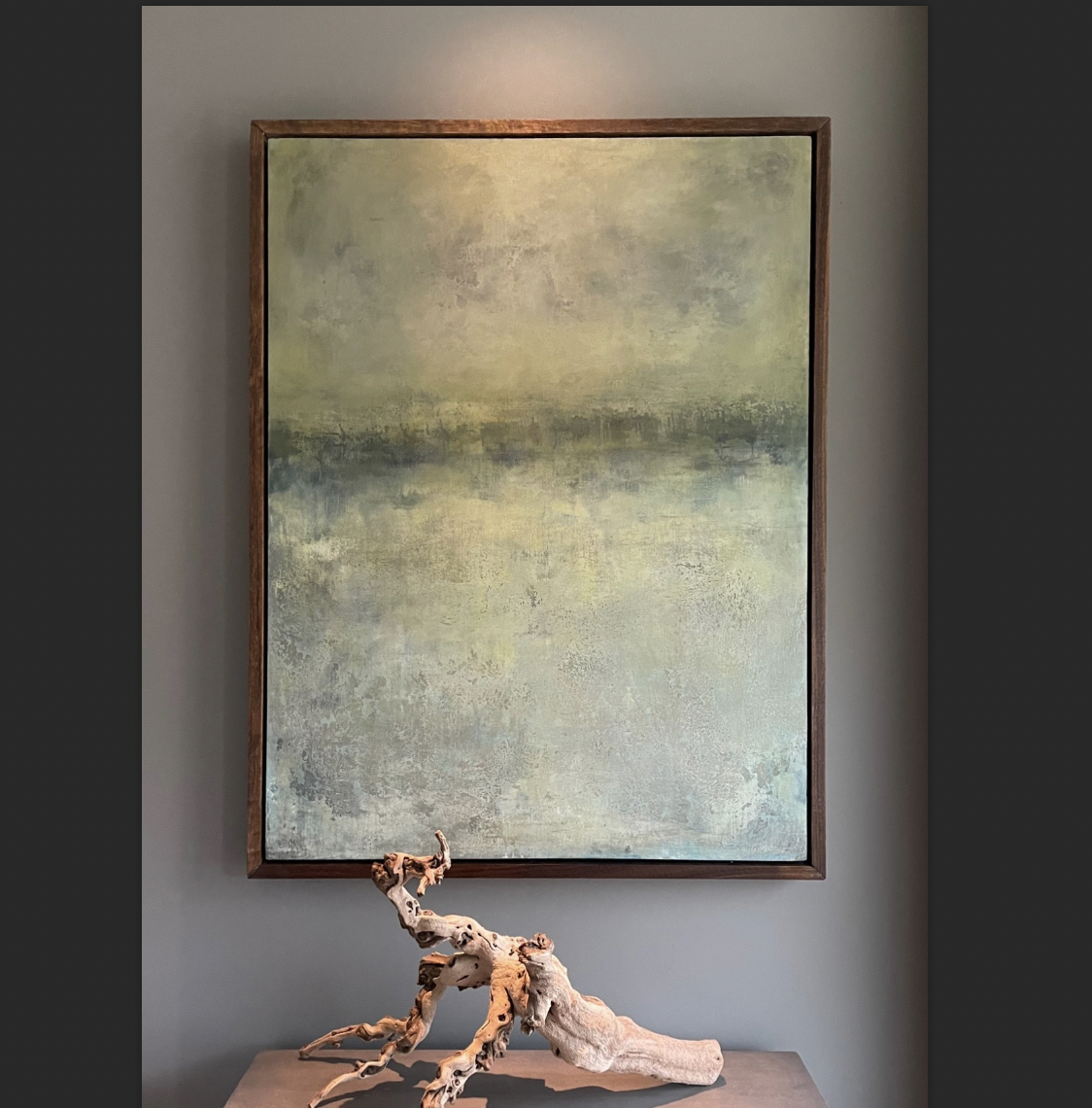 4 x 3 ft acrylic, oil, and ink on wood