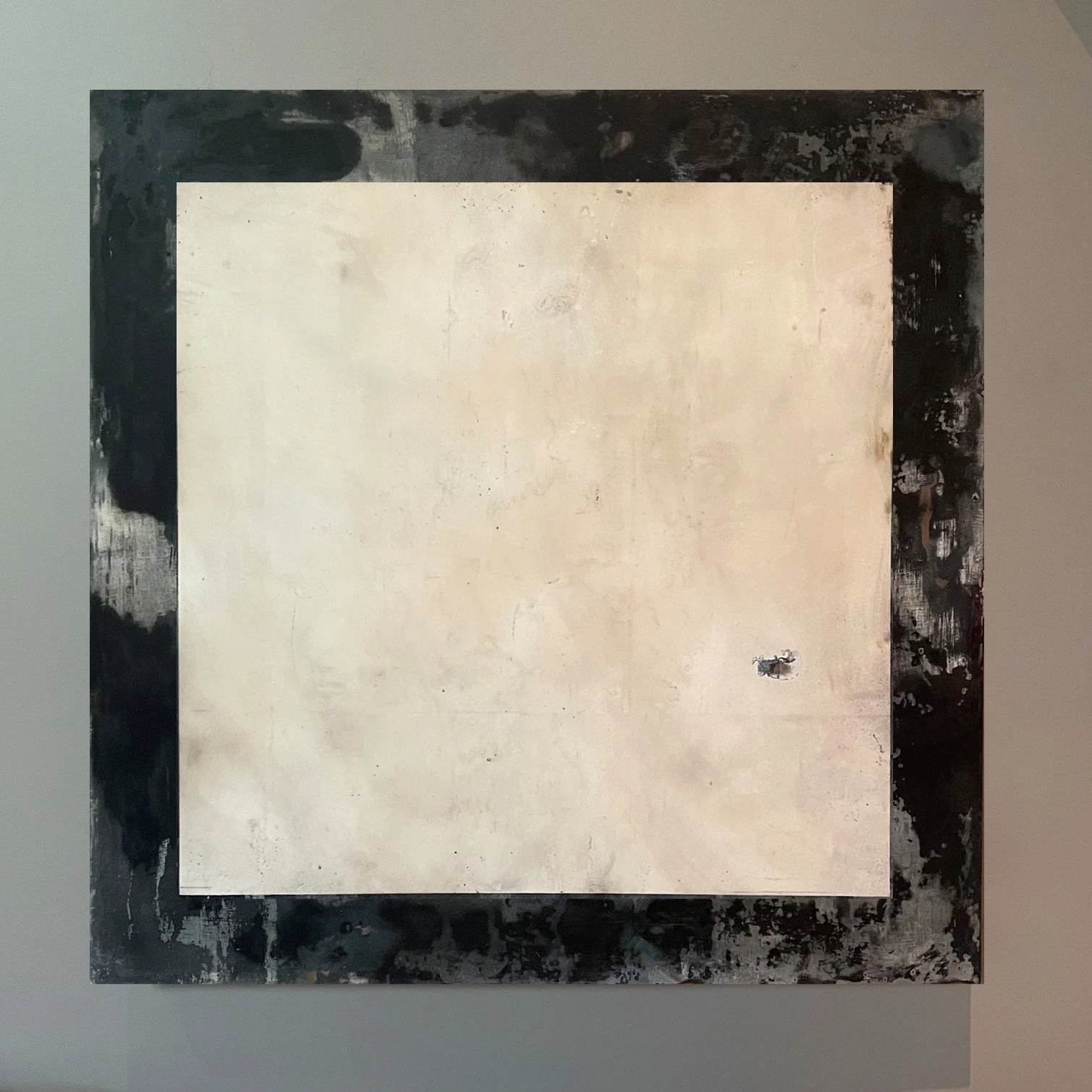 5 x 5 ft acrylic, oil, ink, pencil on wood