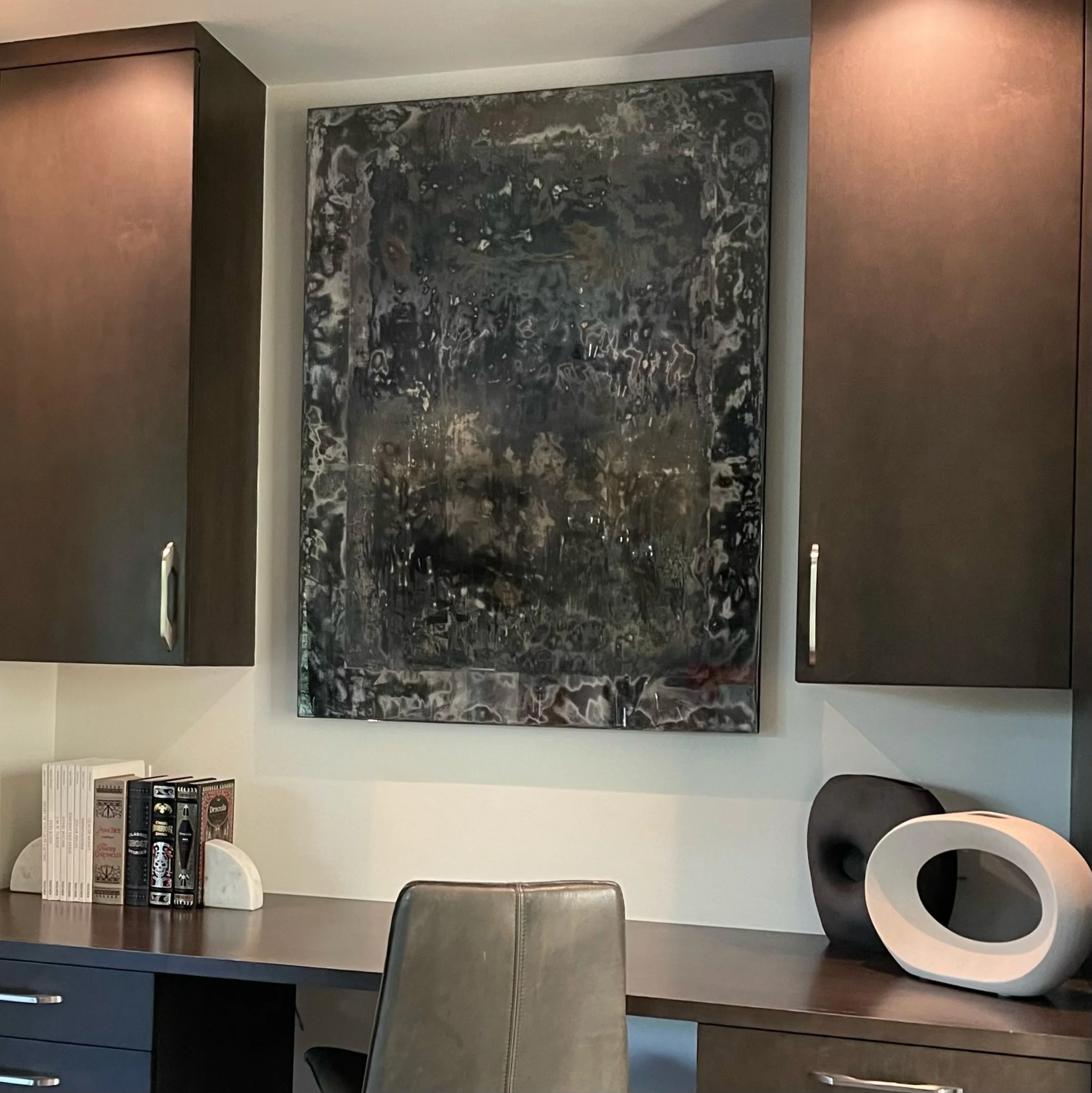 4 x 3 ft oil and acrylic on wood - resin coating