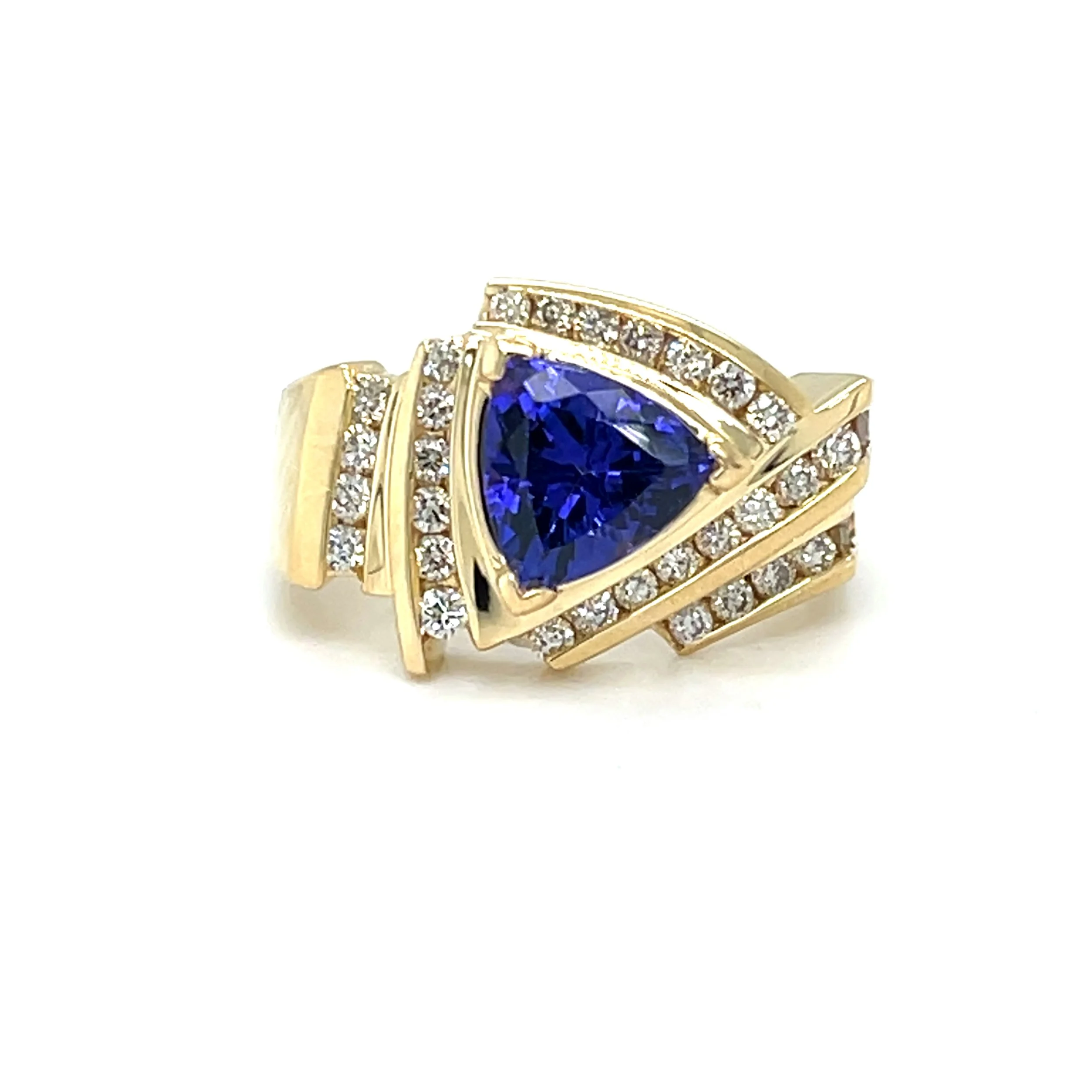 1.50 ct Tanzanite & 0.50 ct Diamond Ring
