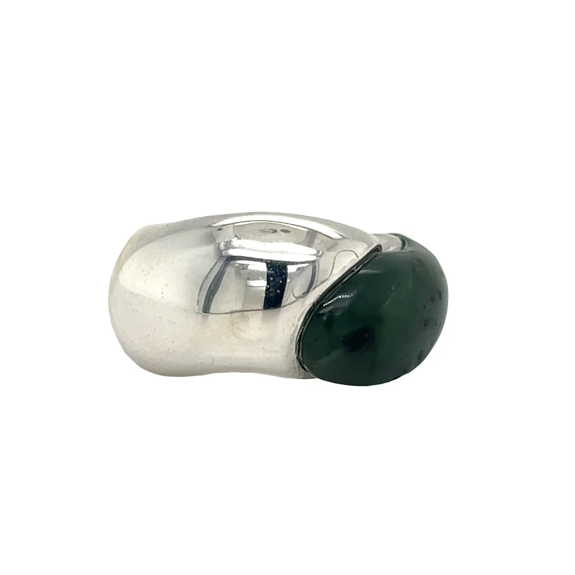 Jadeite & Sterling SIlver Ring