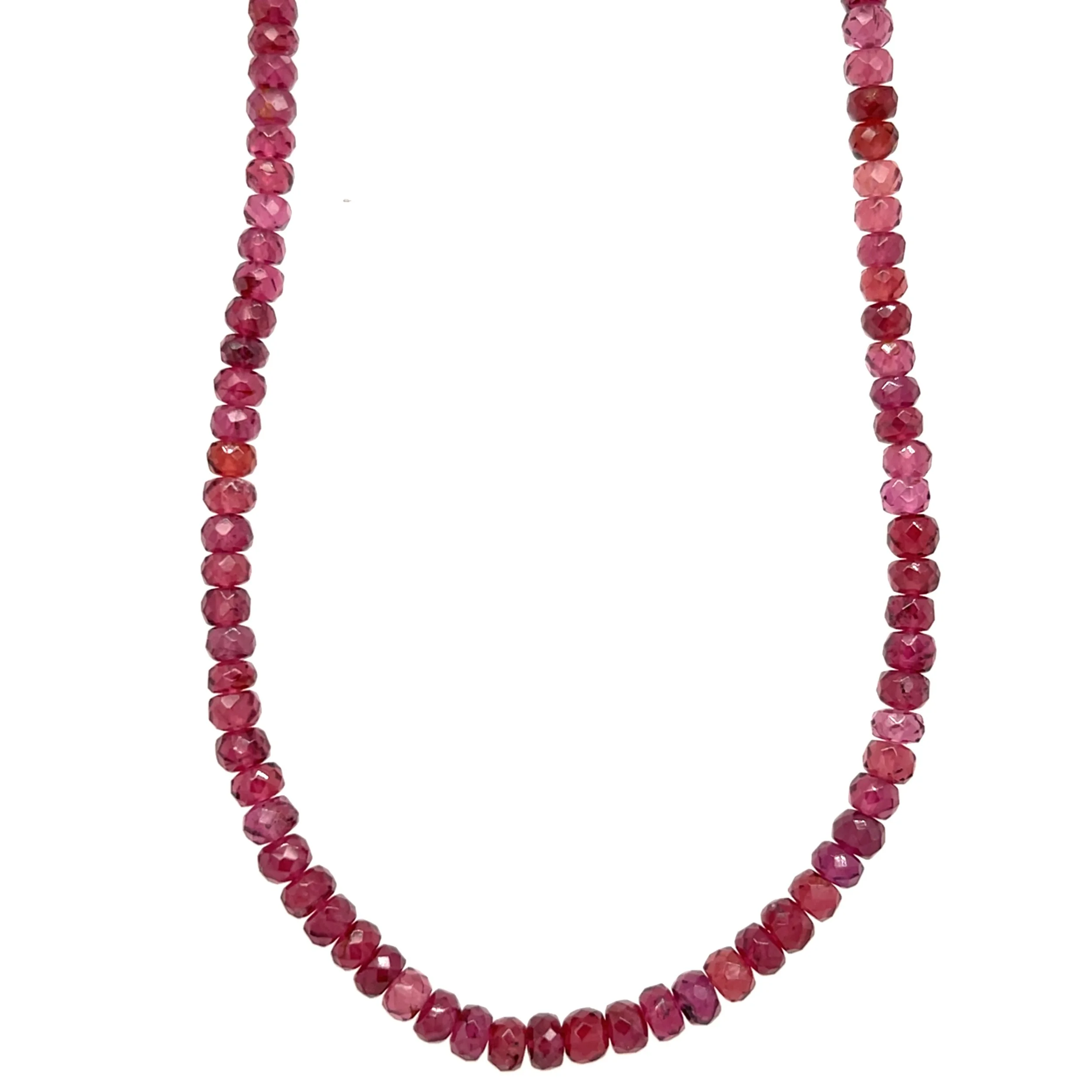 Garnet Beaded Necklace
