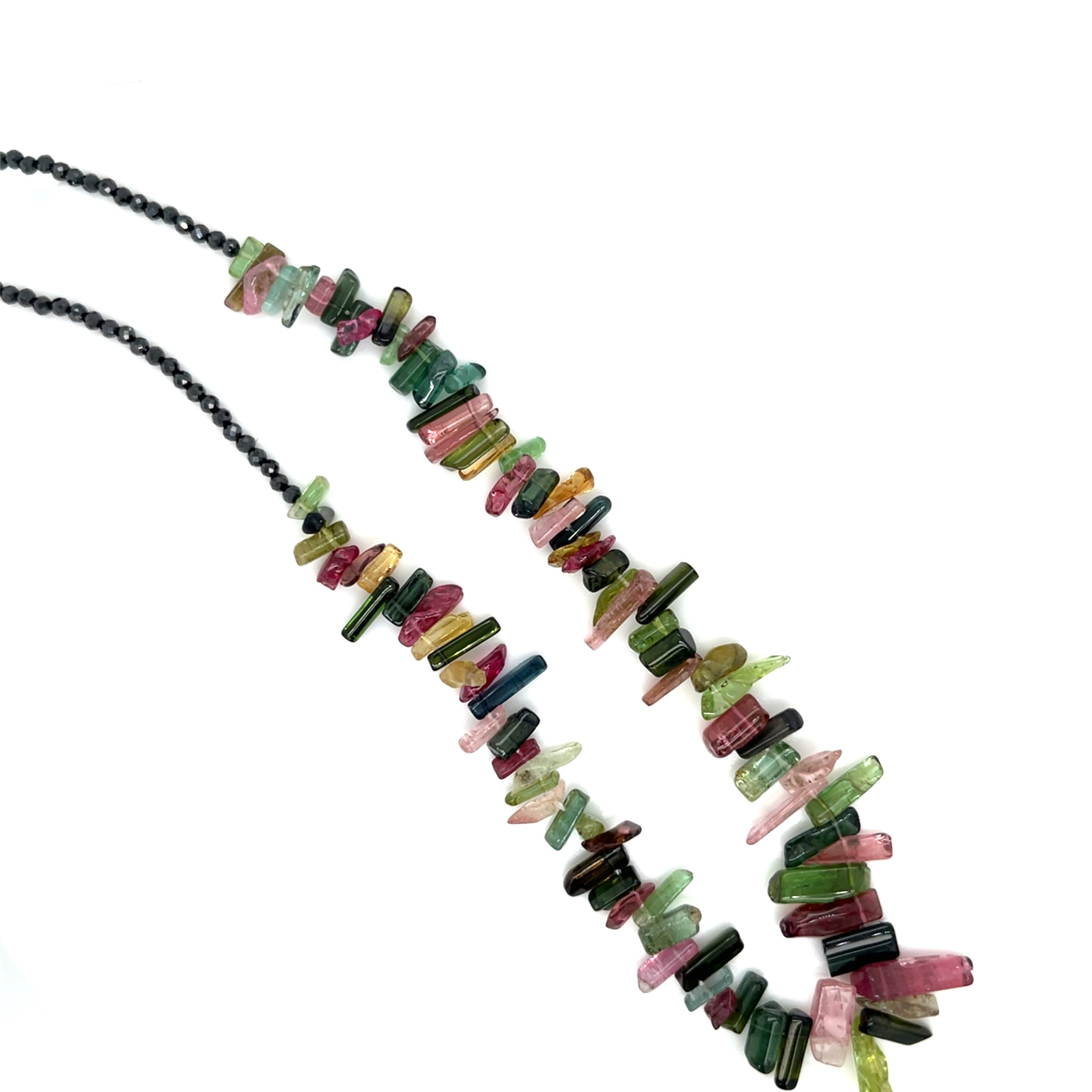 Multi-Color Tourmaline Necklace in Gold Filled Sterling Silver