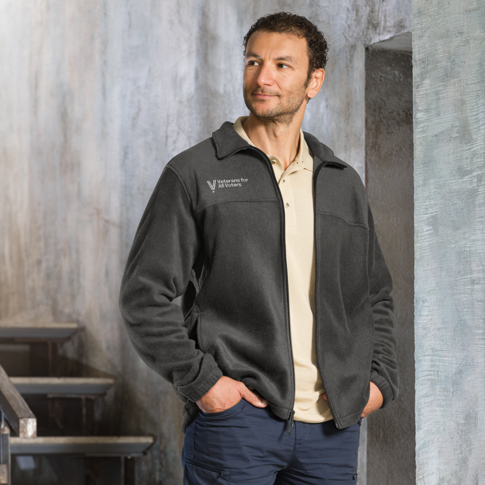 unisex-columbia-fleece-jacket-charcoal-heather-front-683880fabb4c5.png