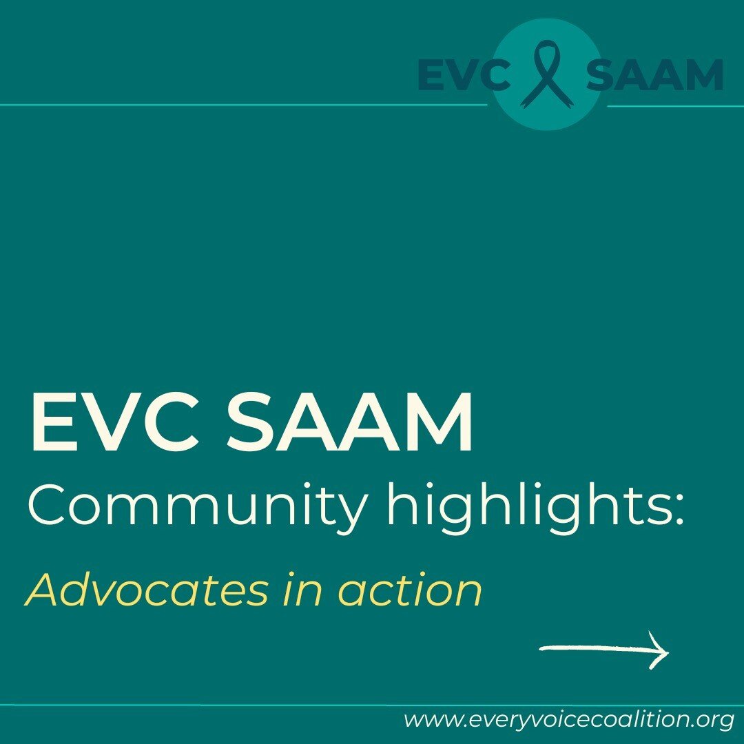 As we close out Sexual Assault Awareness Month, we're so excited to share our final community highlight! A huge shout out to our @everyvoicewa &amp; @everyvoicepa teams-- we're so inspired by your advocacy every day! 💙💙💙