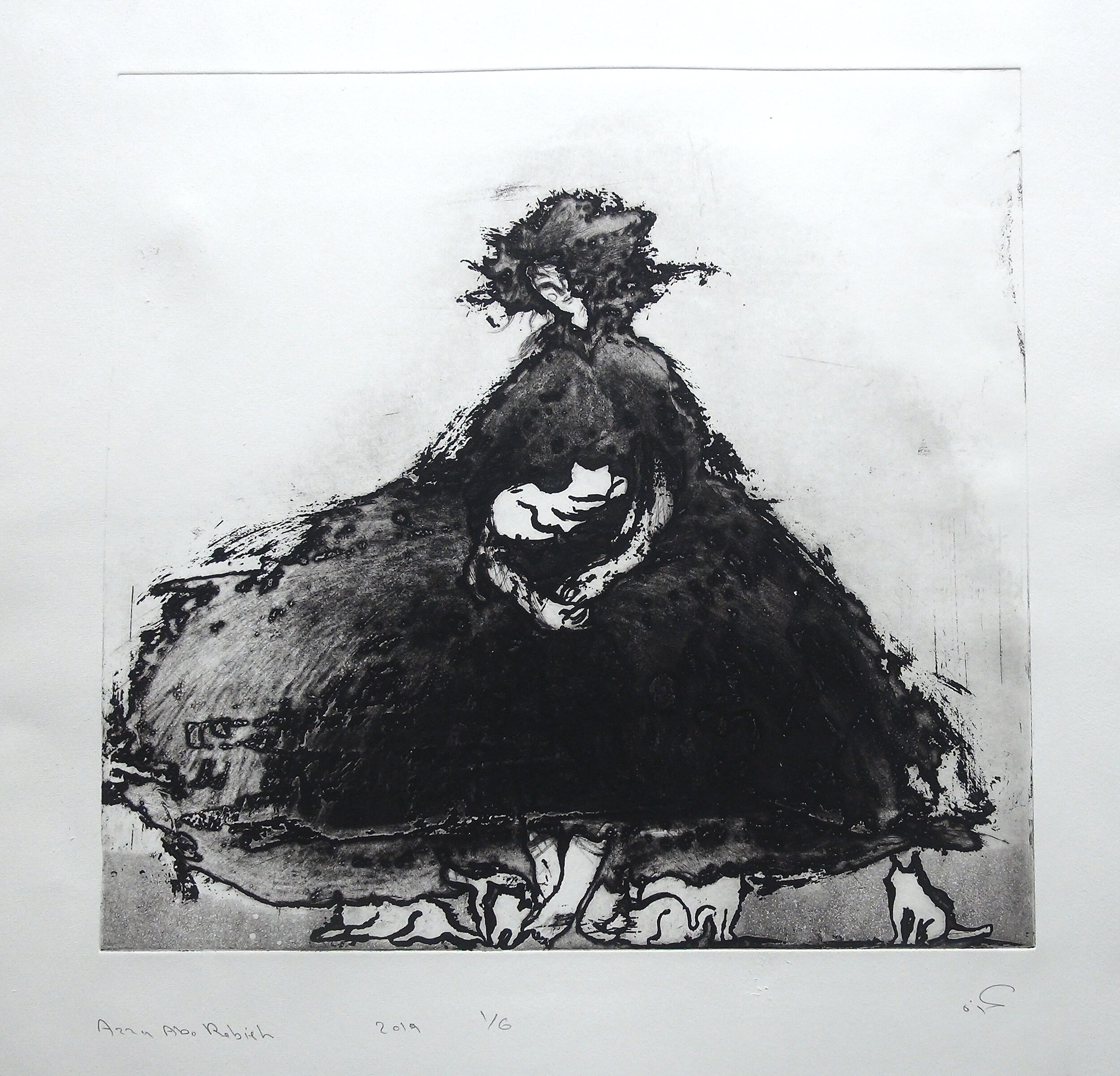 41 x 39 cm “plate size”
Sugar-left and aquatint printed on Hahnemuhle paper 2019
