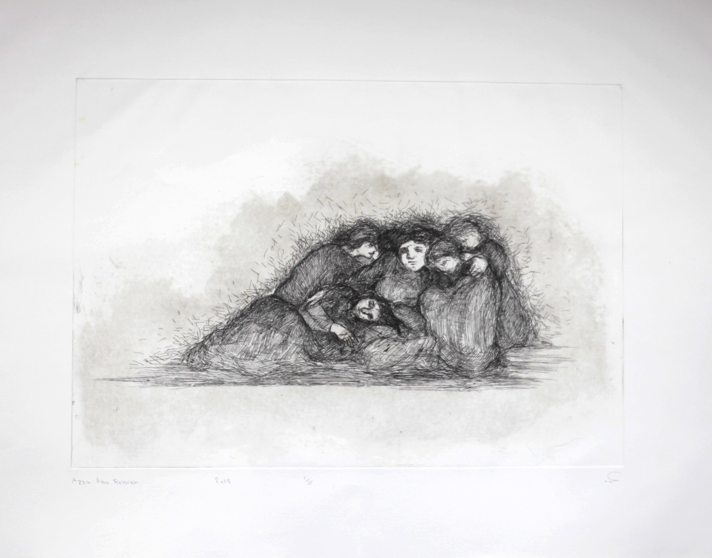 " Plate 12 " : 35 x 50 cm .
Etching on Hahnemuhle paper 2018