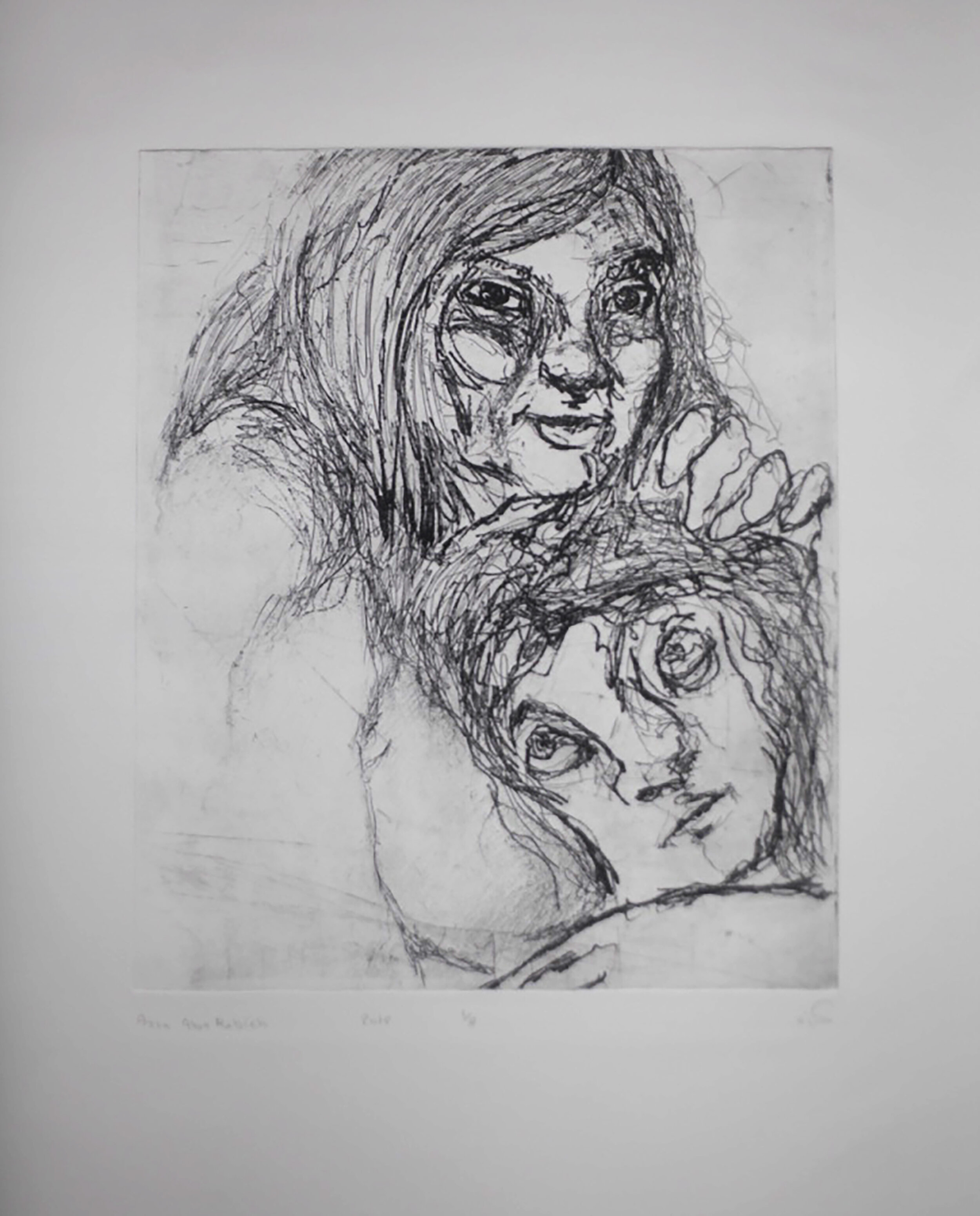 " Plate 13 " : 34.50 x 40 cm .
Soft ground on Hahnemuhle paper 2018