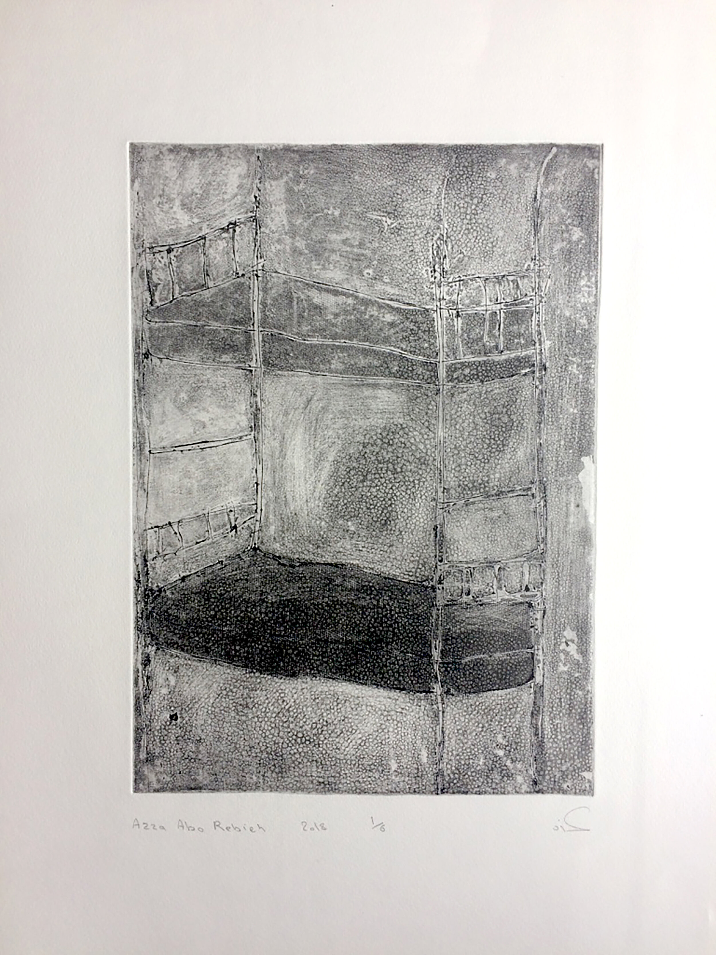 " Plate 15 " : 50 x 35 cm .
Soft ground on Hahnemuhle paper 2017