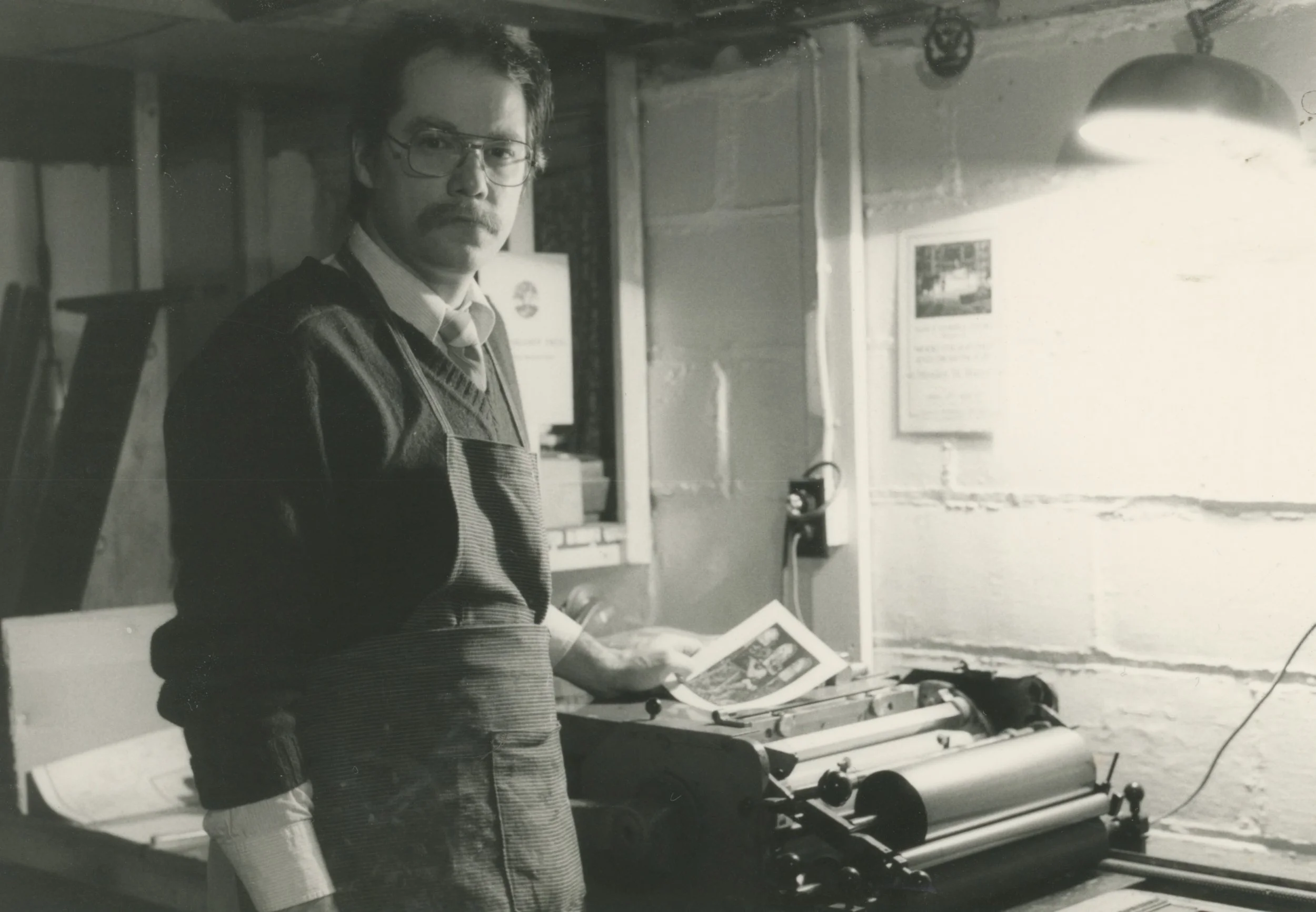 Me with my first cylindar press 1980