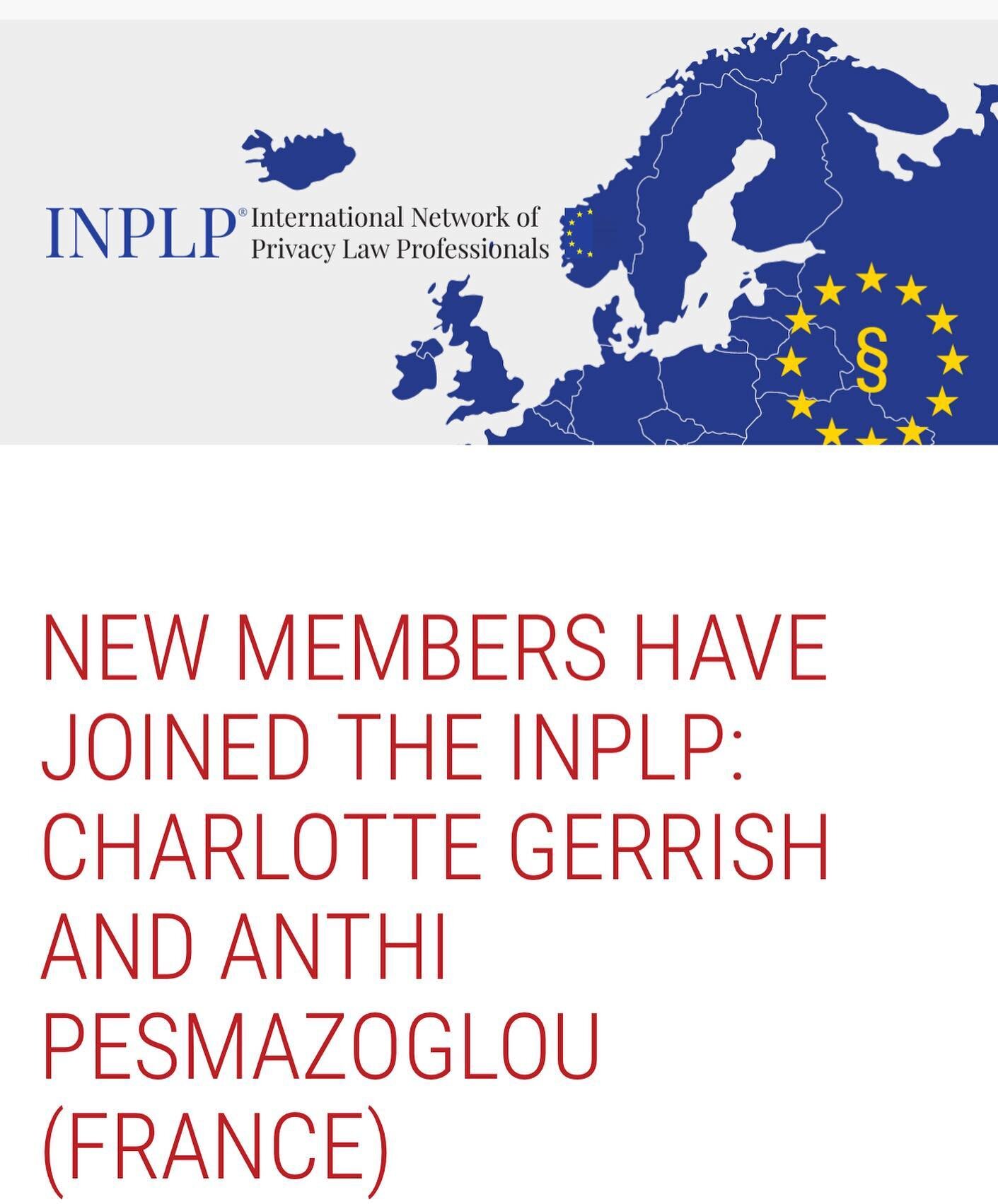 Really happy that 2 of the @gerrishlegal team have joined the International Network of Privacy Law Professionals! INPLP (International Network of Privacy Law Professionals) is a not-for-profit international network of qualified professionals providin