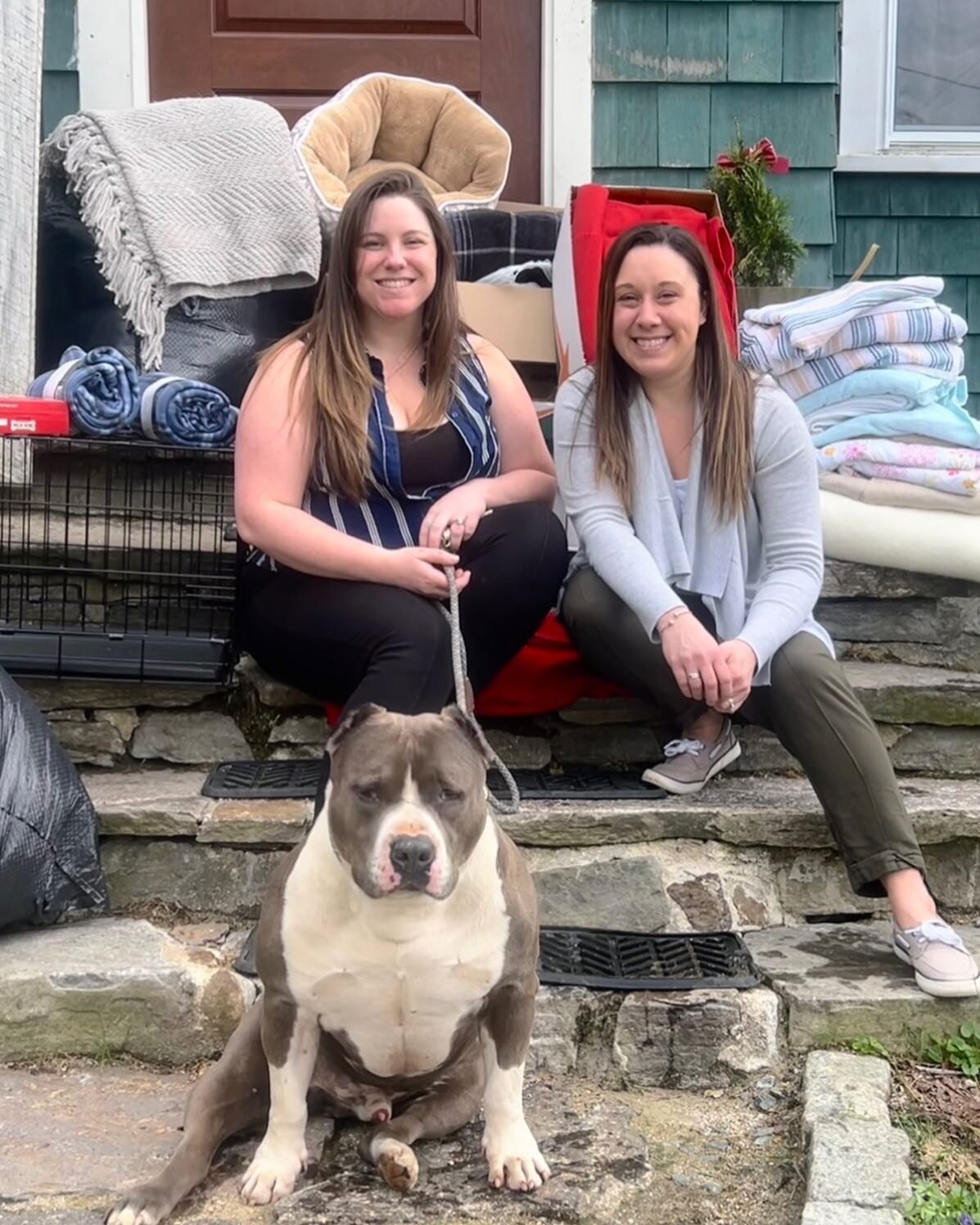 A special thank you to Dexter-Russell Inc! They organized a donation drive on behalf of the rescue! Their incredible staff dropped off blankets, treats, beds &amp; toys! We value + appreciate your local support!