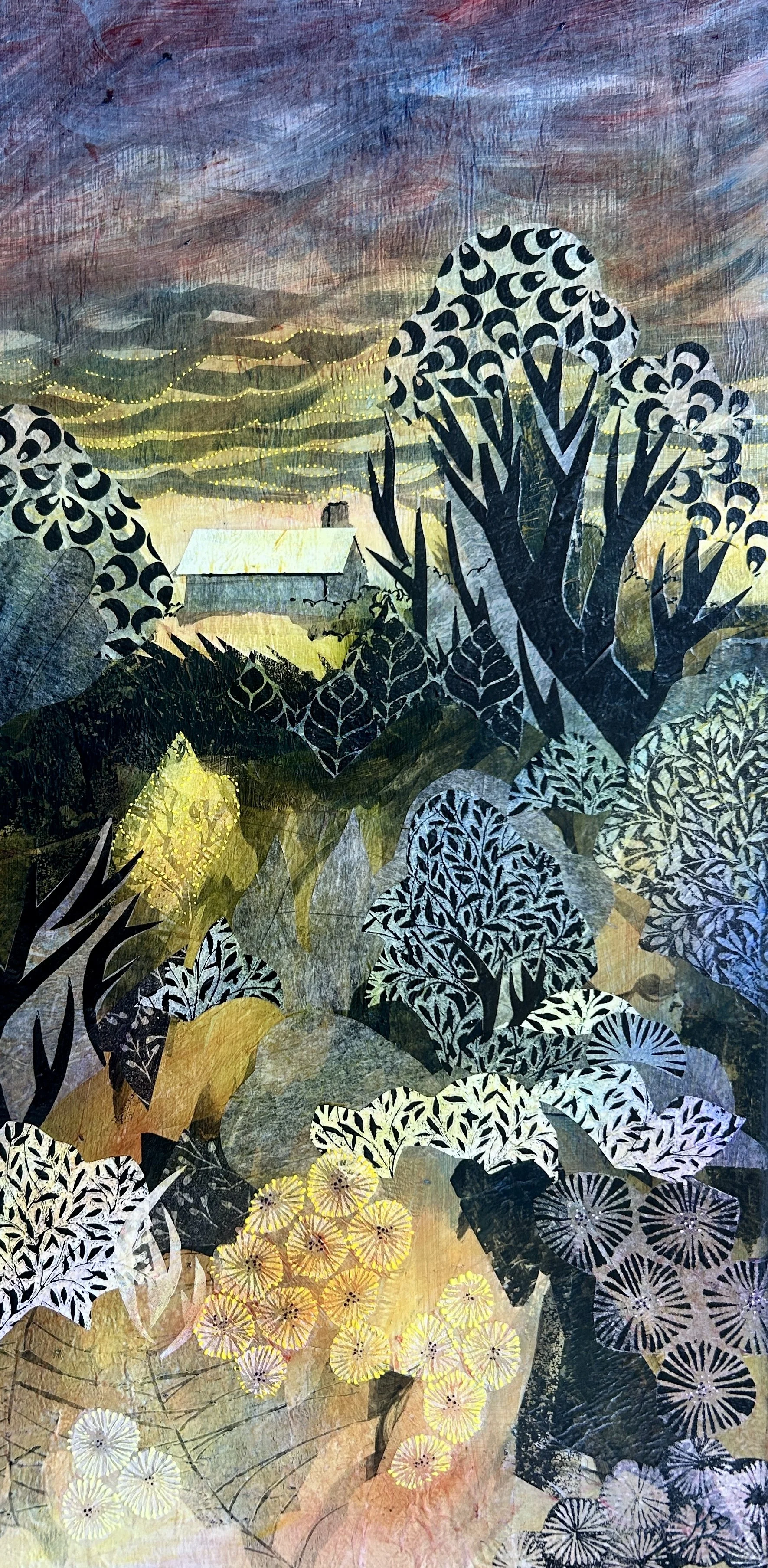 Cabin at Dusk 12x24.jpg