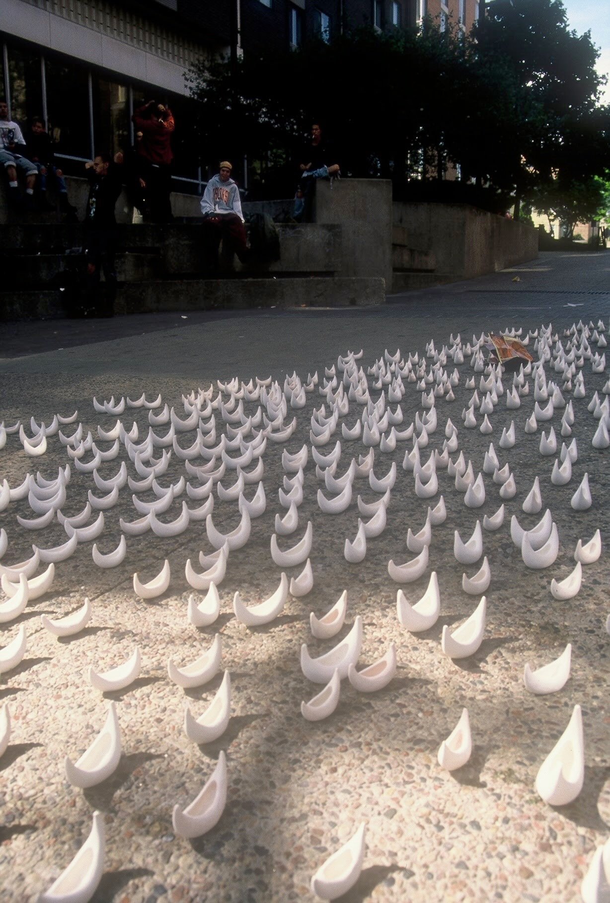 Fleet with Punk Participants, Chicago, IL, KBDesrosiers, installation of clay forms with audience participation.jpeg