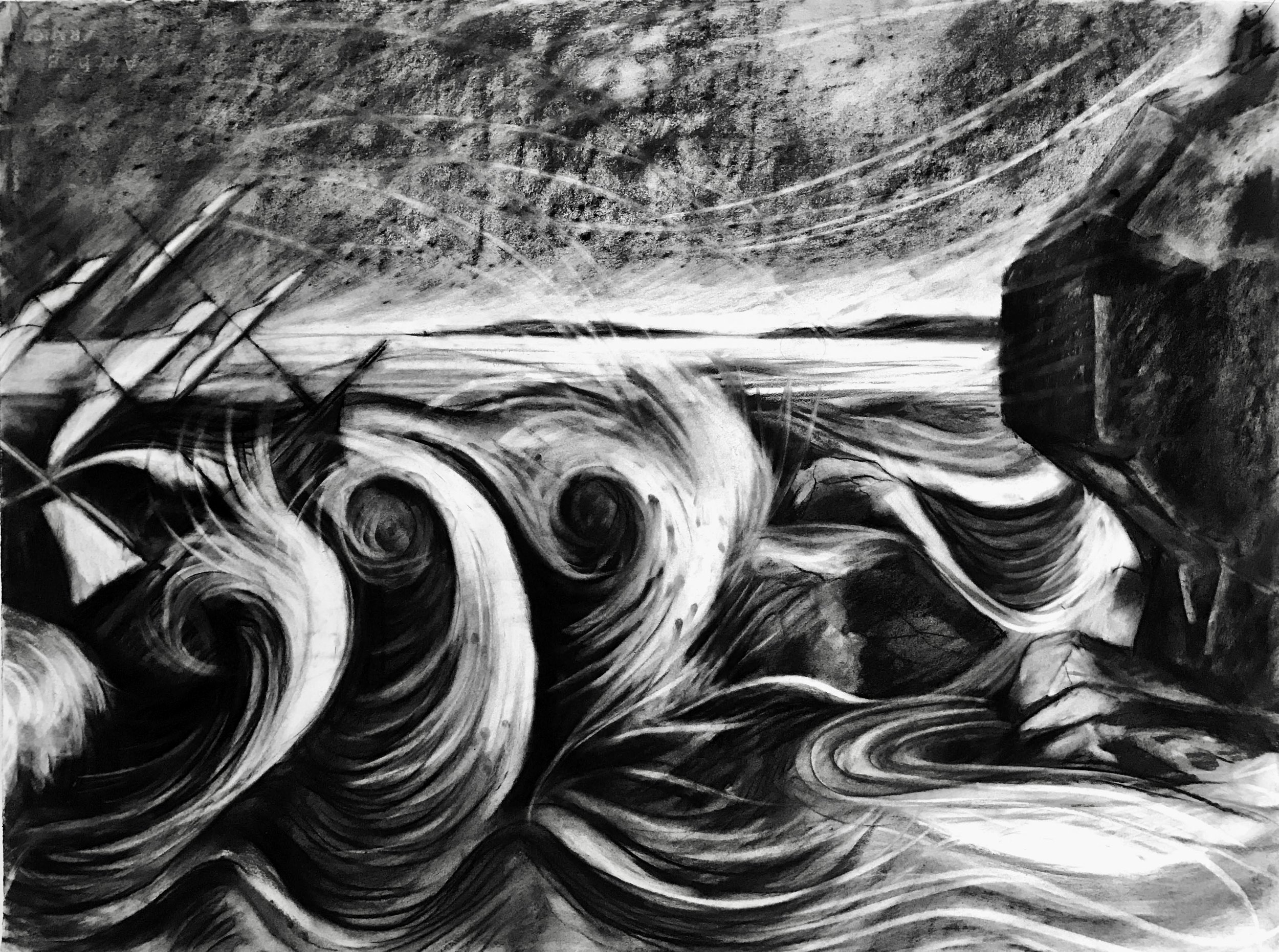 Peril, KBDesrosiers, 30%22x22%22, charcoal.jpeg