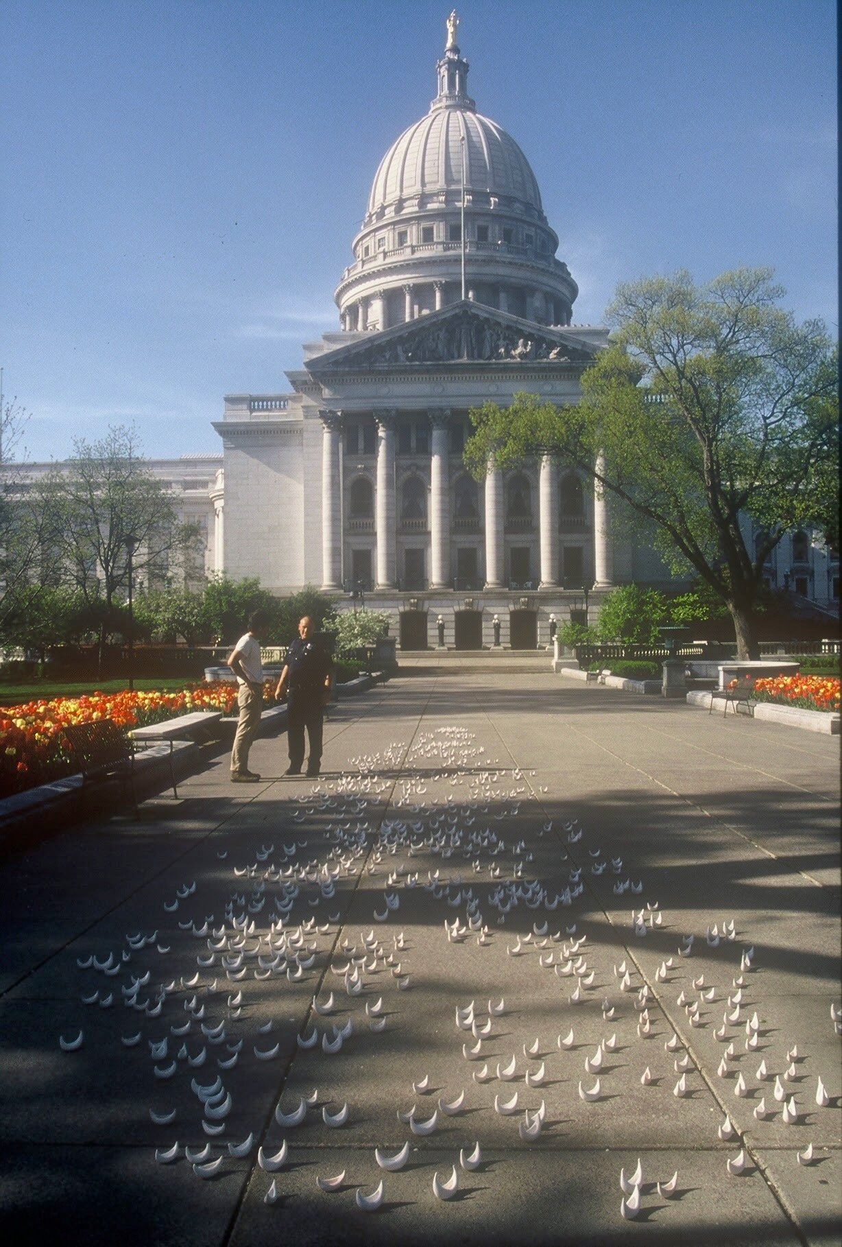 Fleet at the Capitol, Madison, WI, KBDesrosiers, installation of clay forms.jpeg