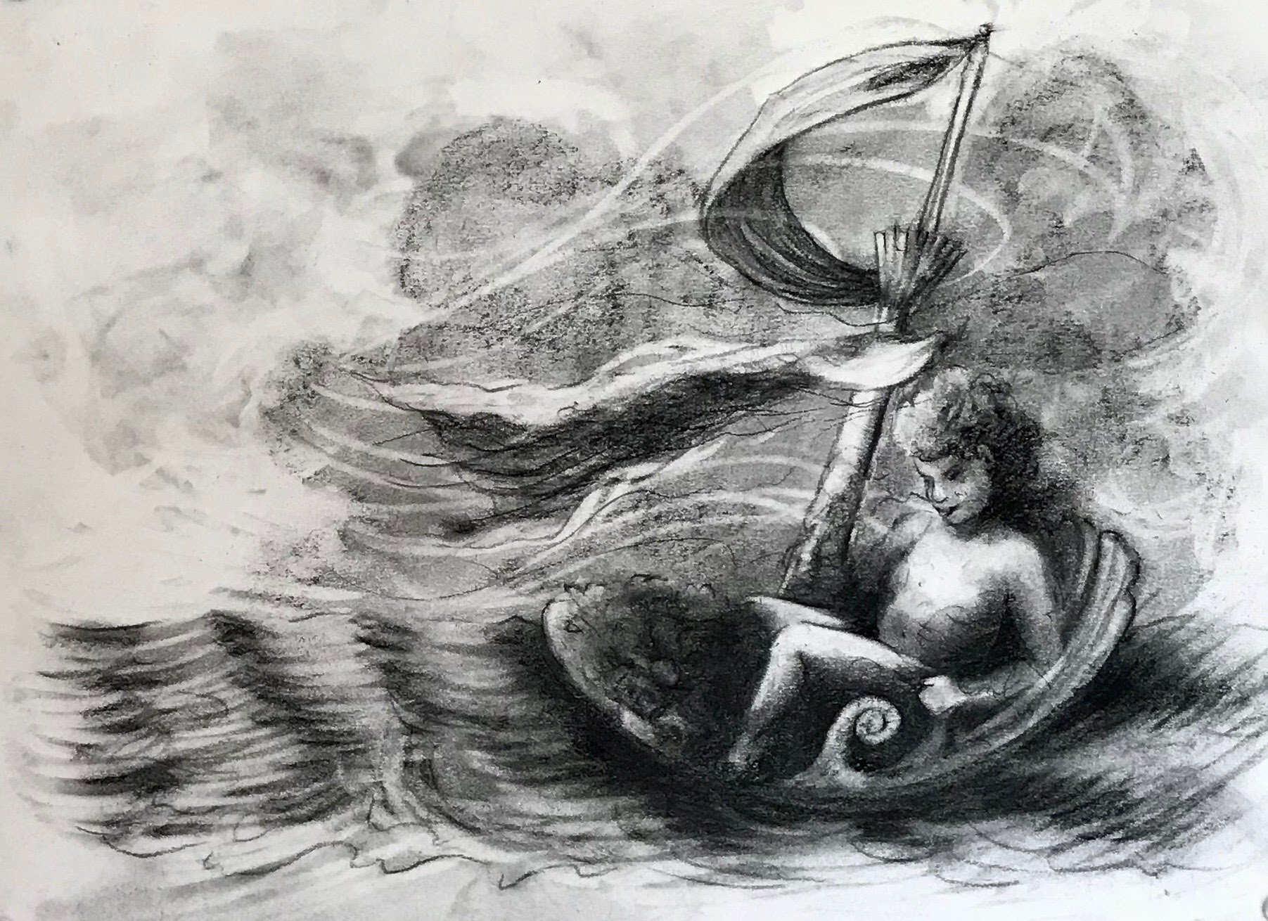 Innocent Argonaut Adrift, KBDesrosiers, 15%22x11.25%22, charcoal.jpeg